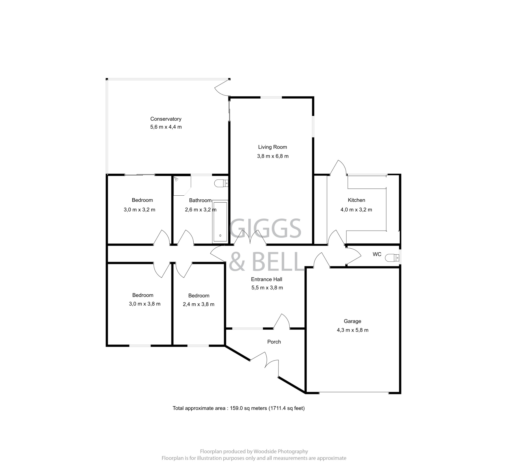 3 bed bungalow for sale in Wendover Way, Luton - Property Floorplan