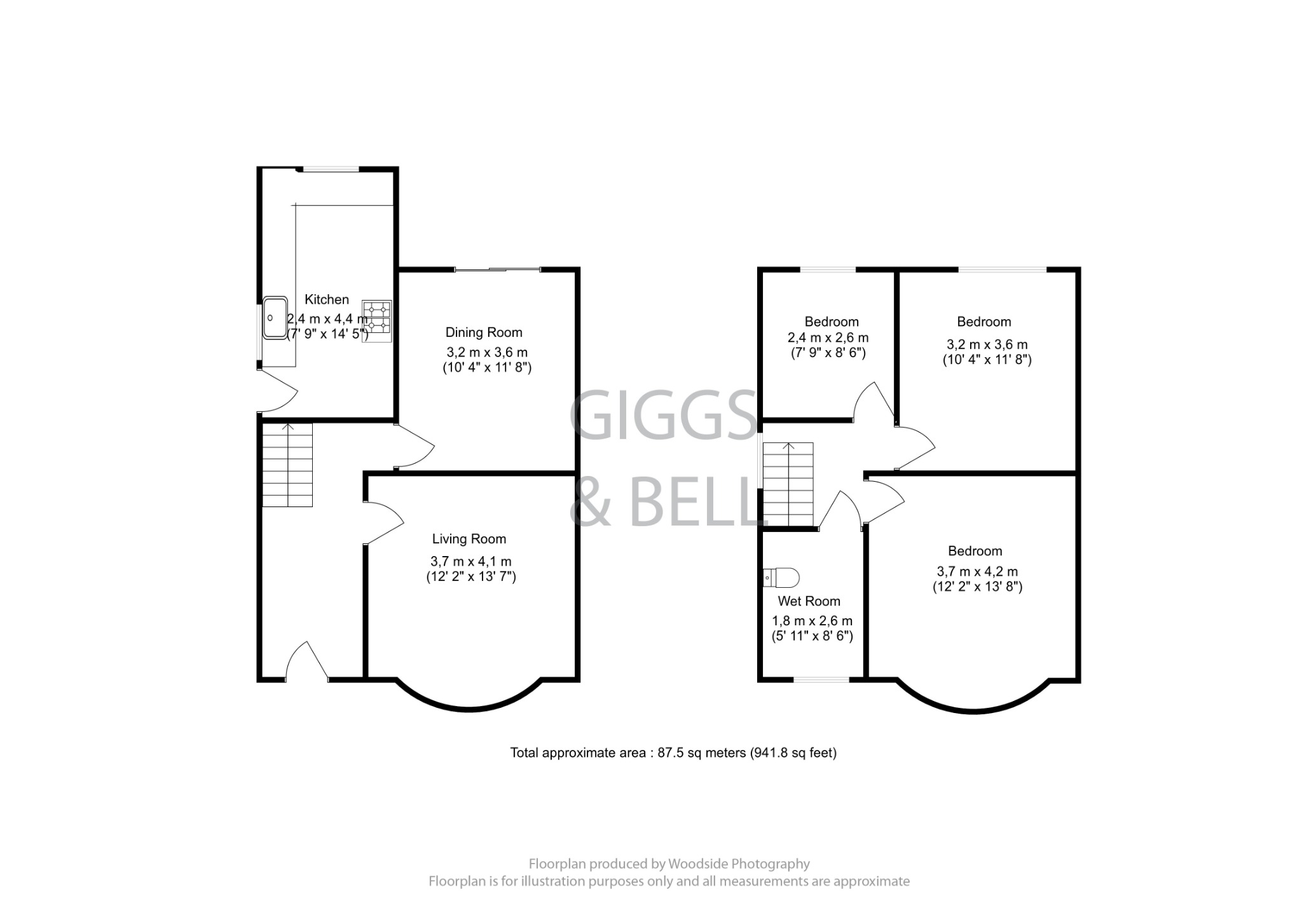 3 bed semi-detached house for sale in Kingsway, Luton - Property Floorplan