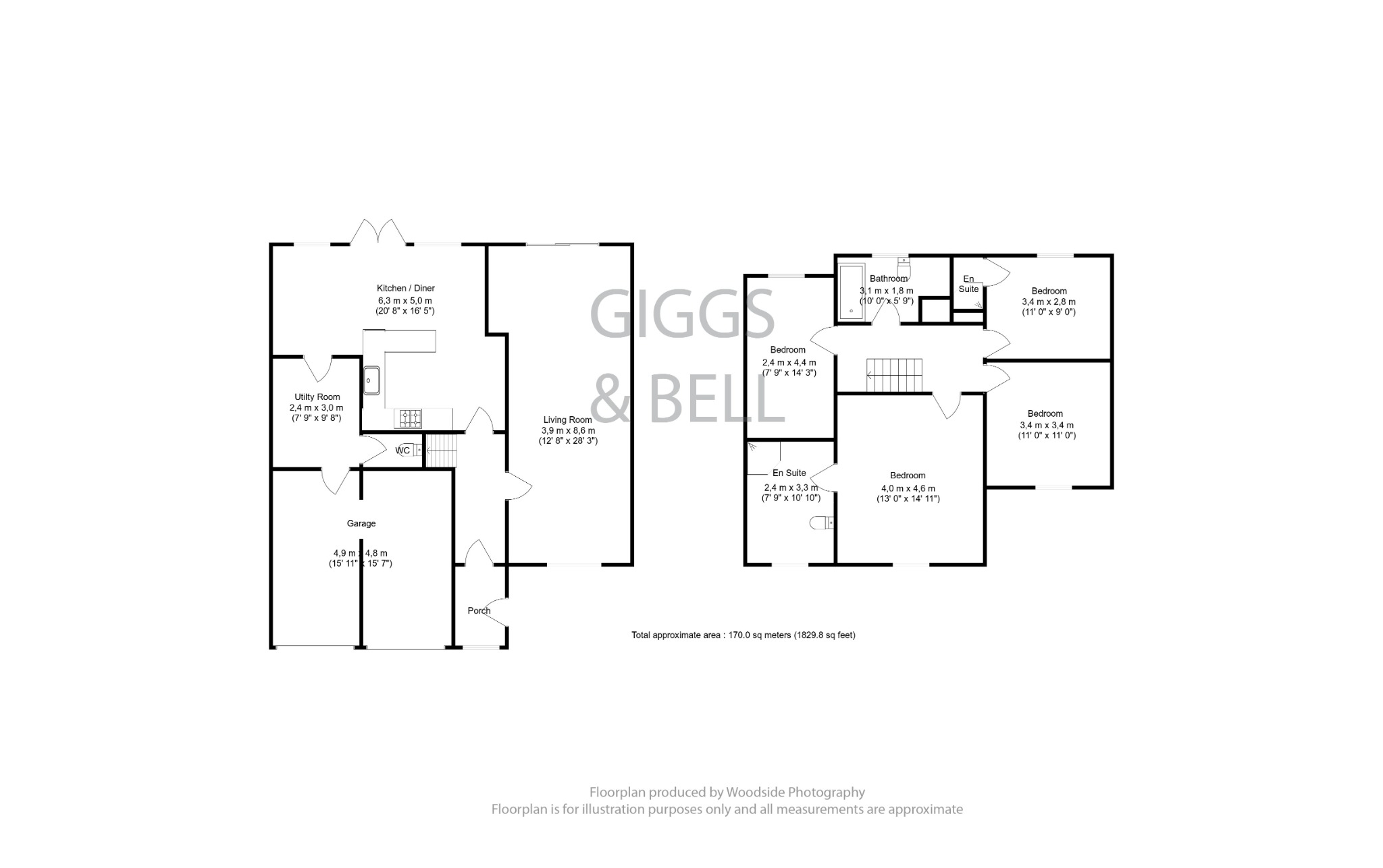 4 bed detached house for sale in Felstead Way, Luton - Property Floorplan