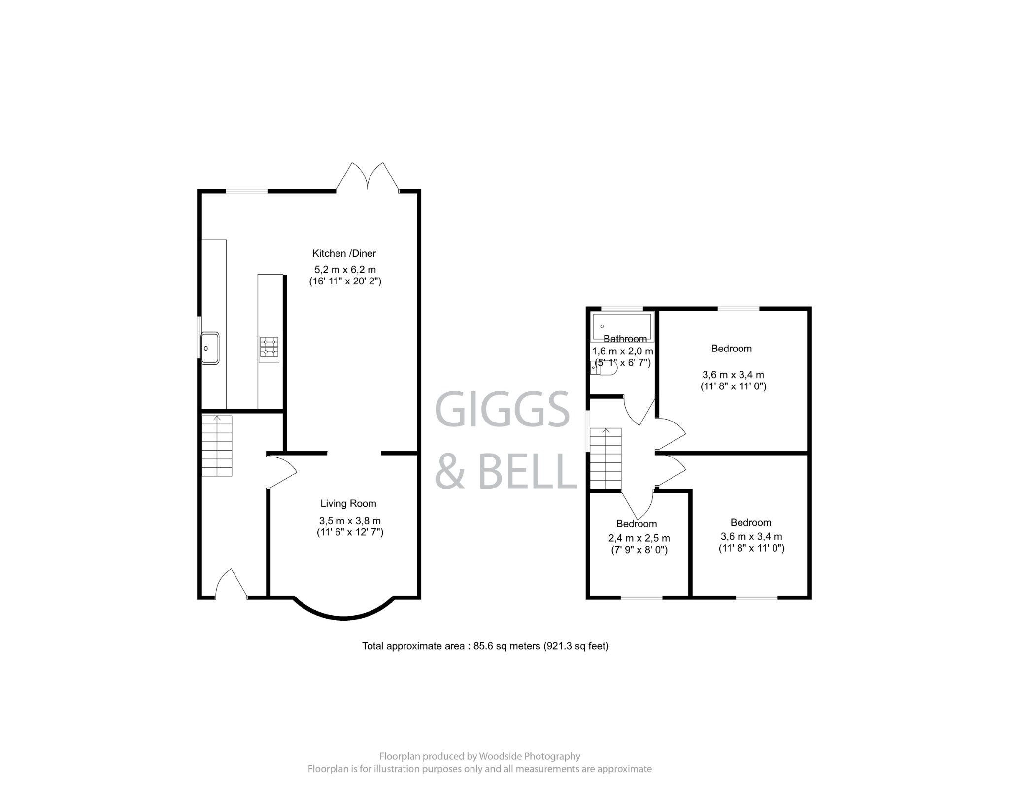 3 bed semi-detached house for sale in Stockingstone Road, Luton - Property Floorplan