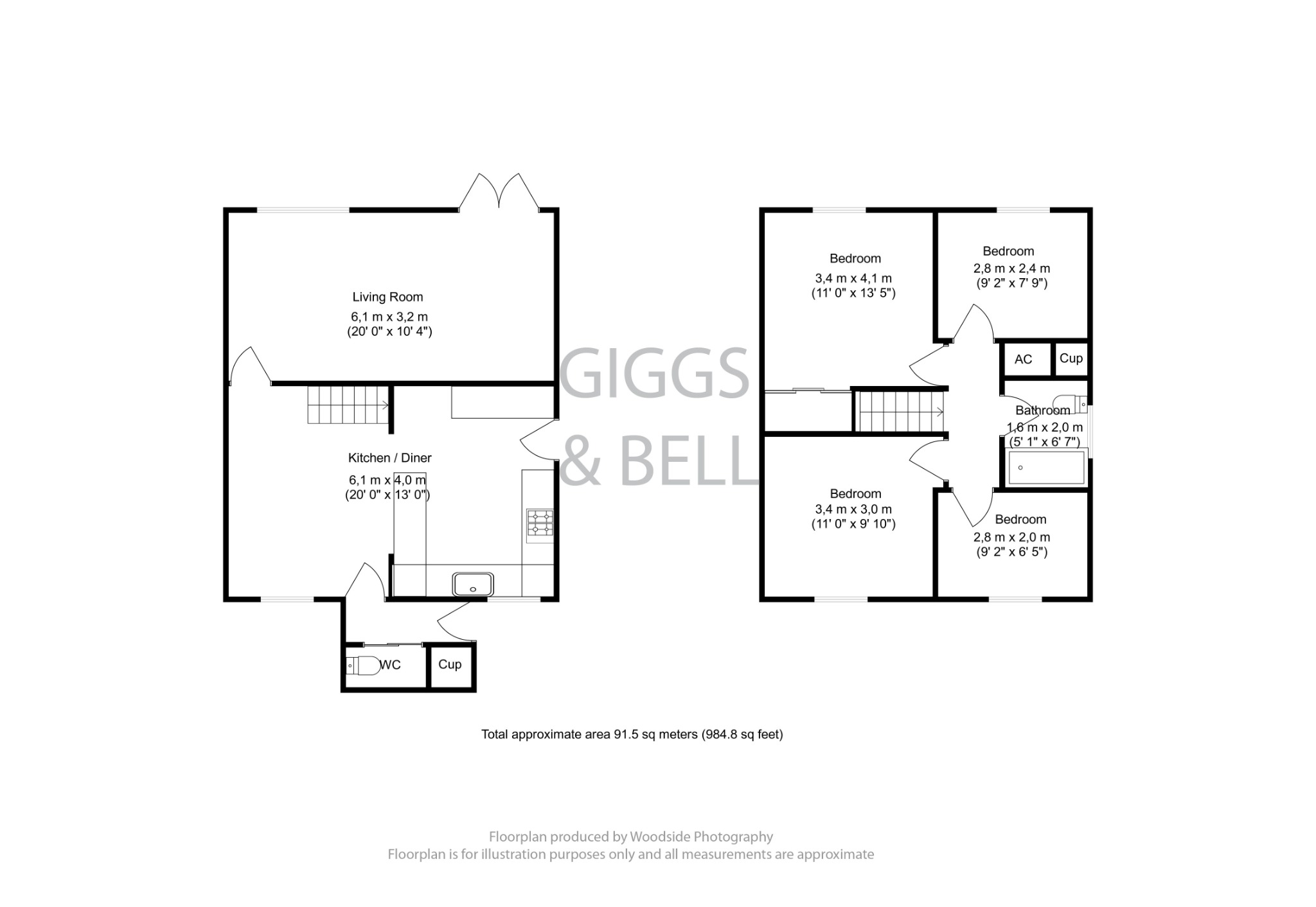 4 bed detached house for sale in Claydown Way, Luton - Property Floorplan