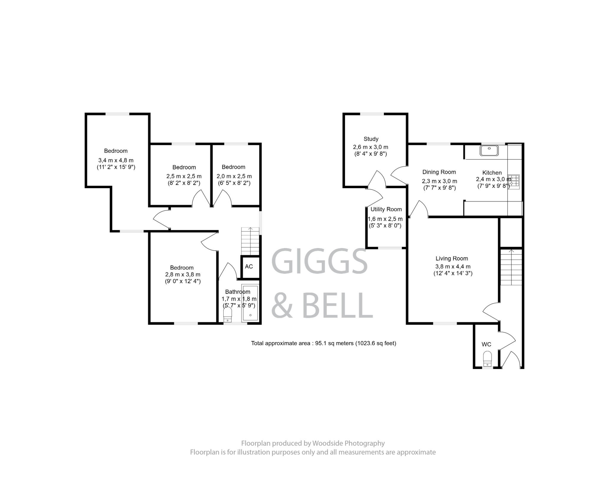 4 bed detached house for sale in Reedsdale, Luton - Property Floorplan