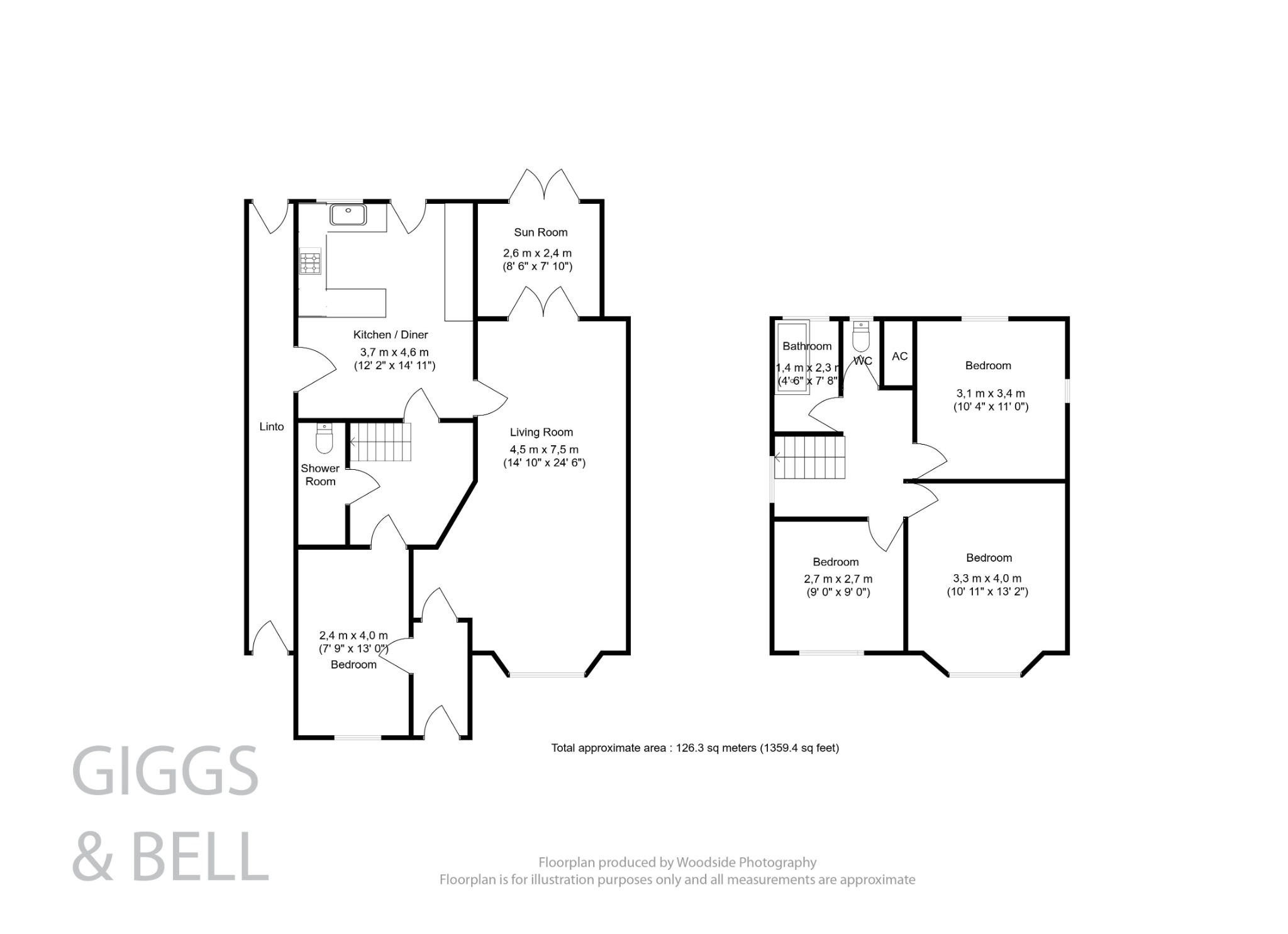 4 bed semi-detached house for sale in Curlew Road, Luton - Property Floorplan