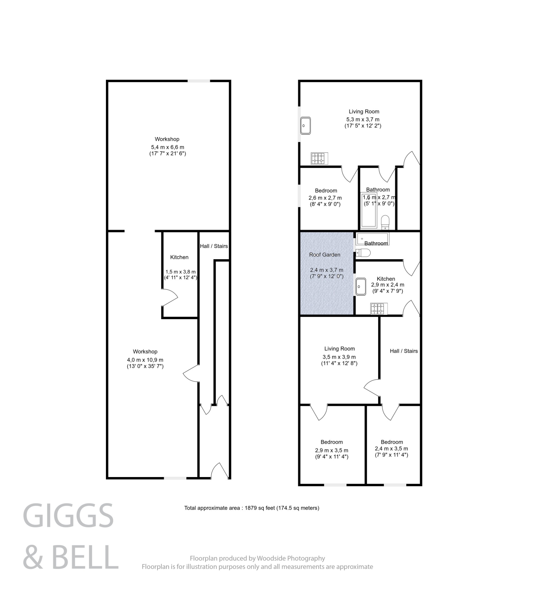 3 bed terraced house for sale in Hitchin Road, Luton - Property Floorplan