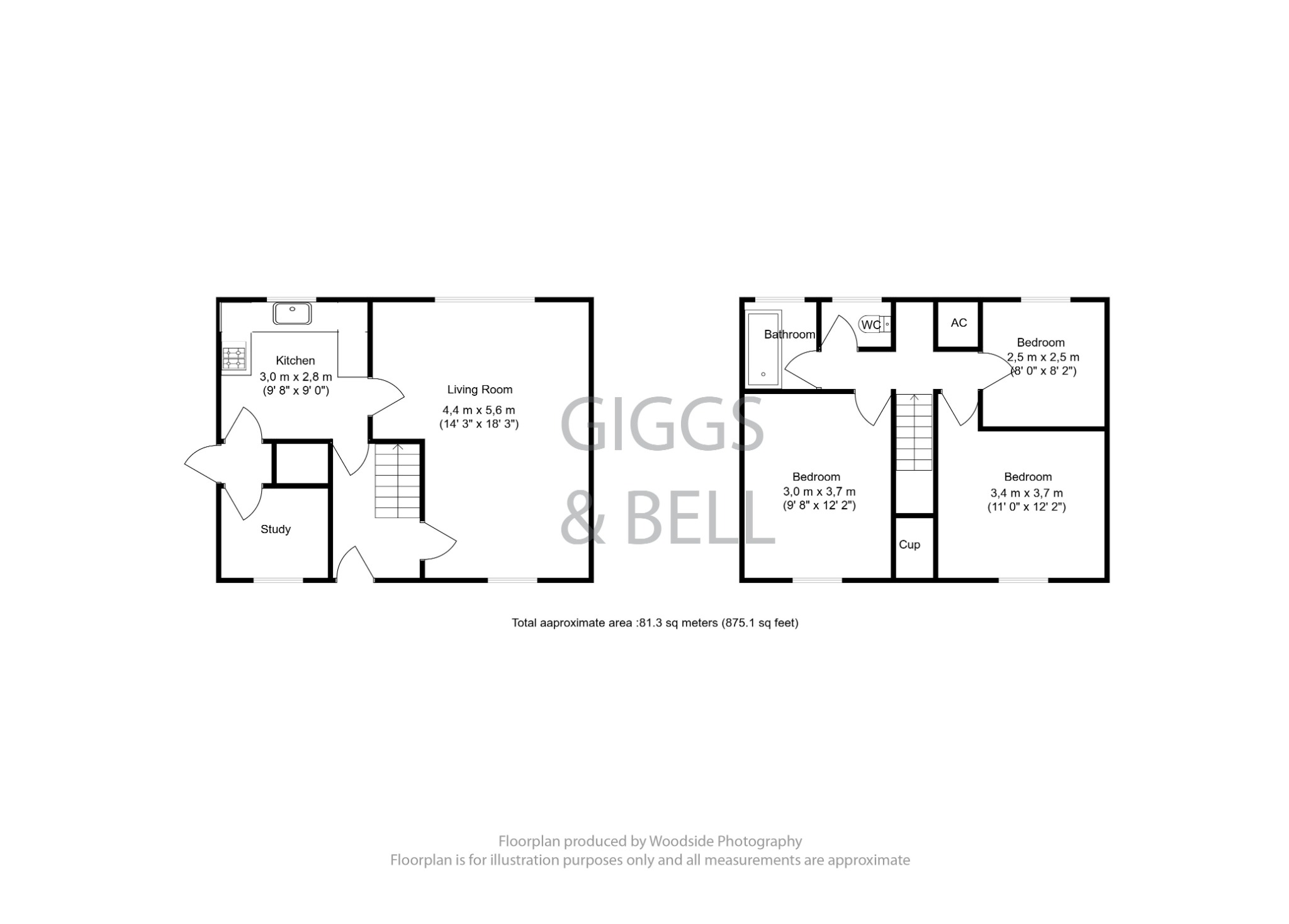 3 bed semi-detached house for sale in Brunel Road, Luton - Property Floorplan