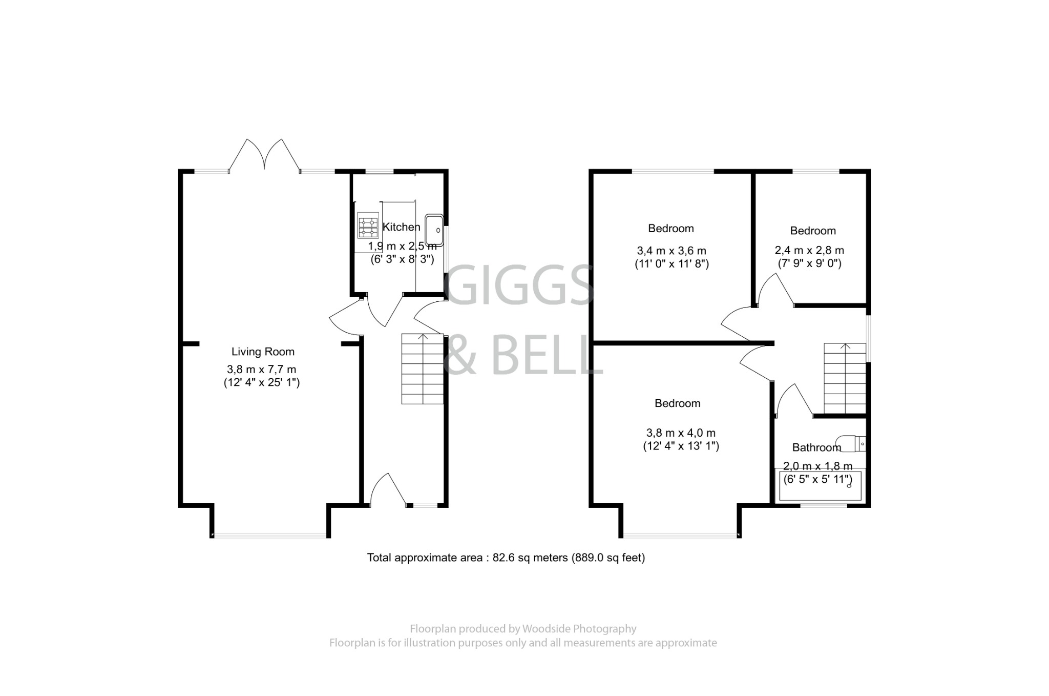 3 bed semi-detached house for sale in Rutland Crescent, Luton - Property Floorplan