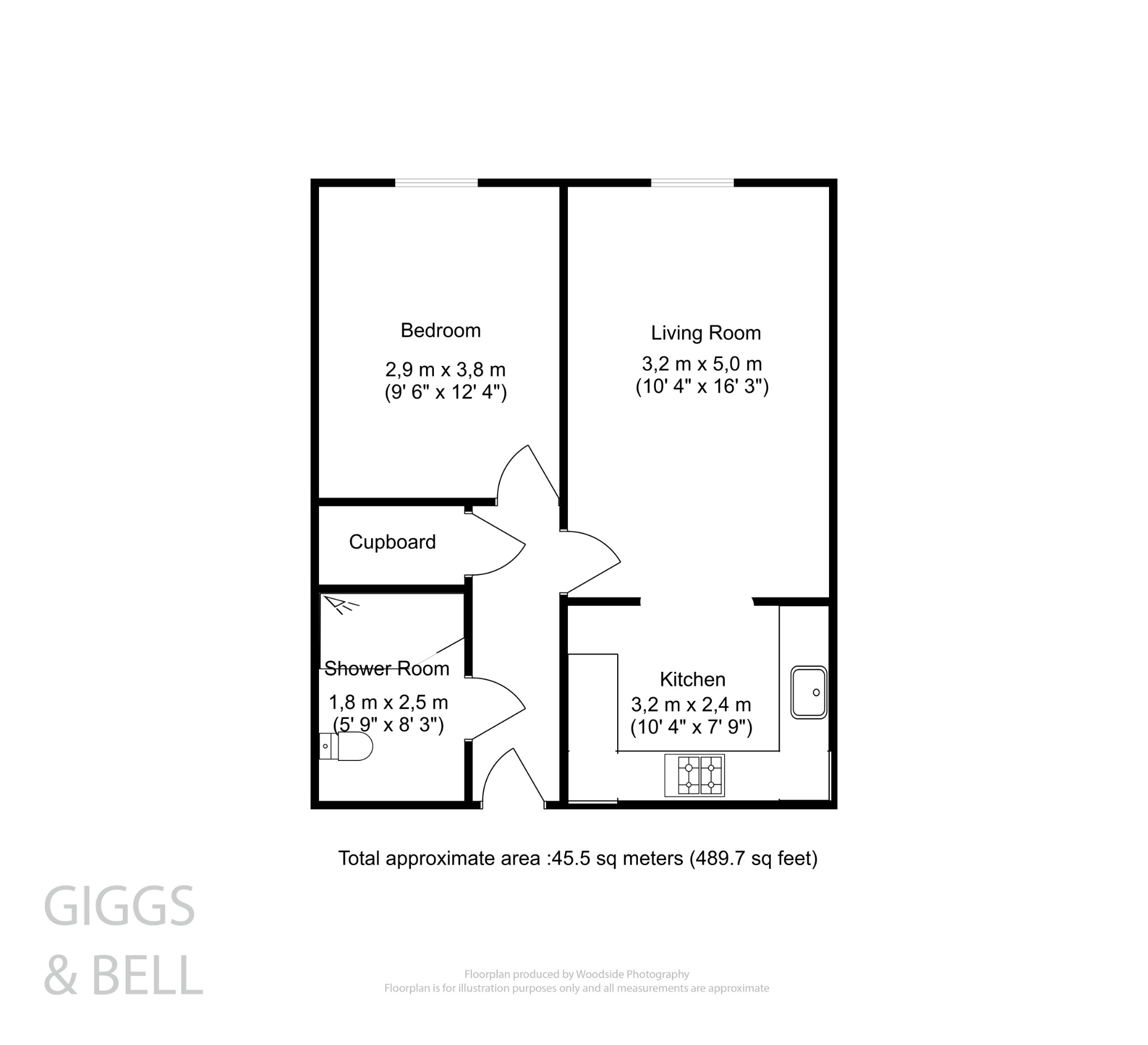 1 bed flat for sale in Marsh Road, Luton - Property Floorplan