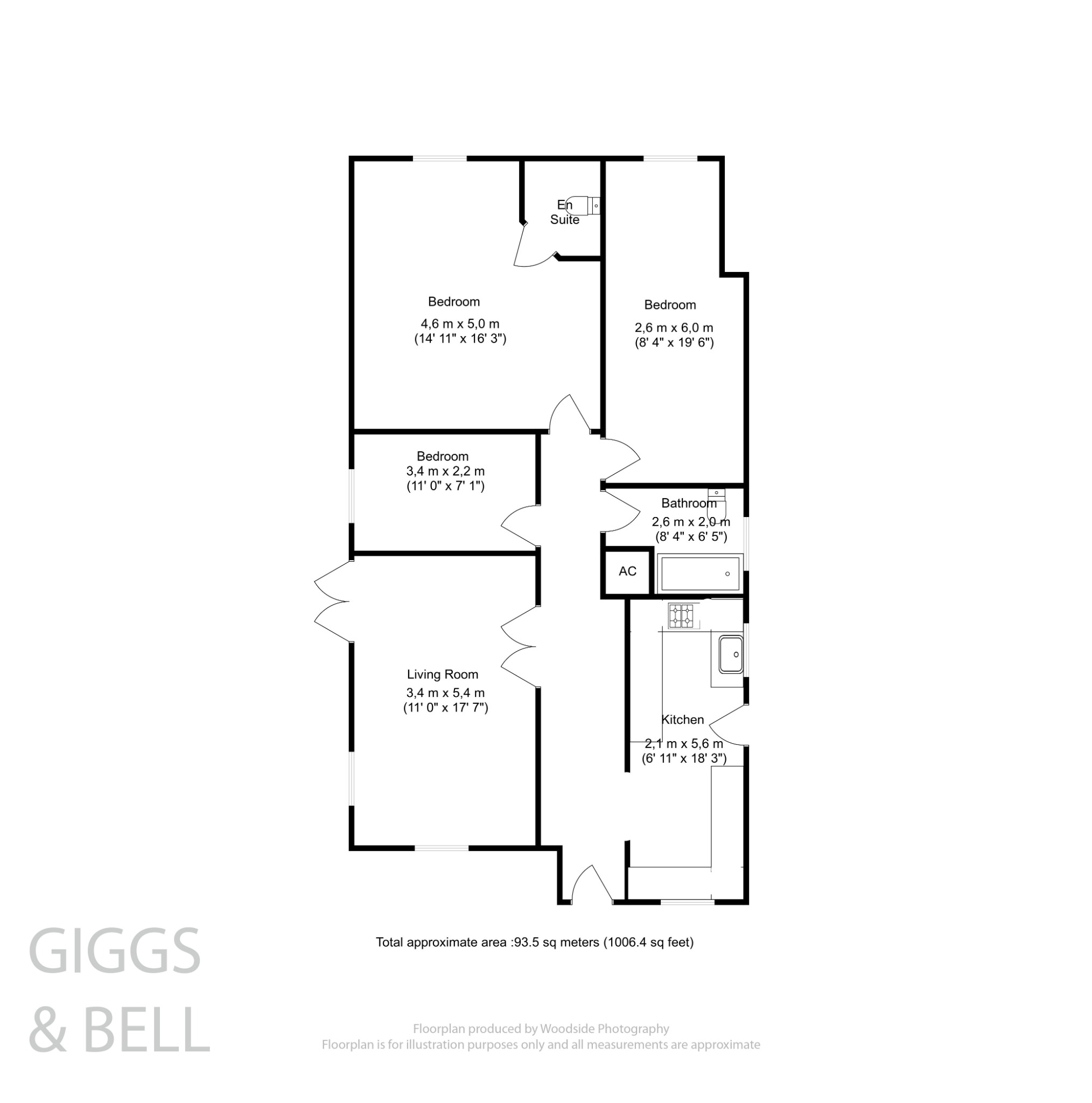 3 bed detached bungalow for sale in Sedbury Close, Luton - Property Floorplan