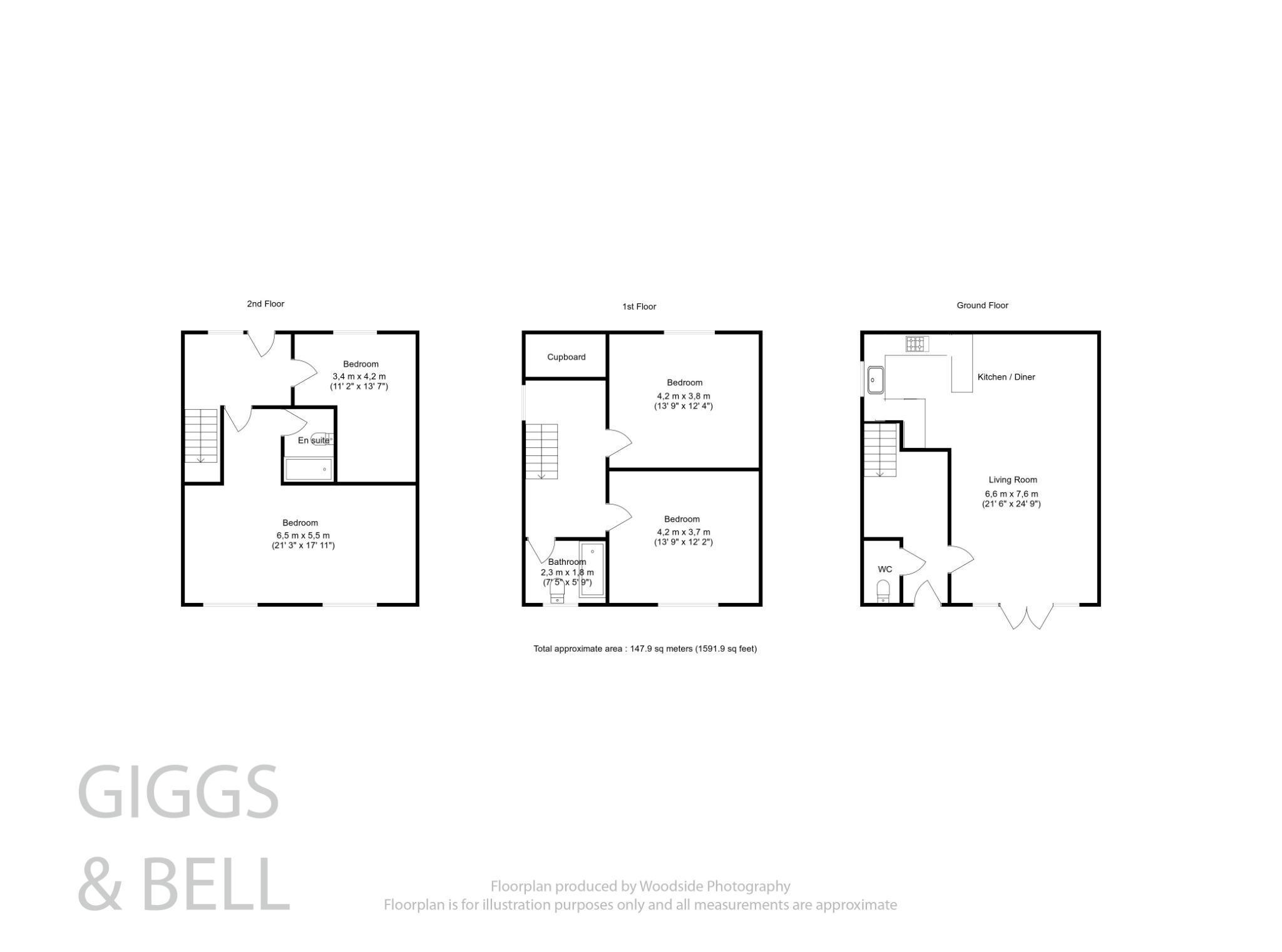 4 bed semi-detached house for sale in Hart Hill Lane, Luton - Property Floorplan