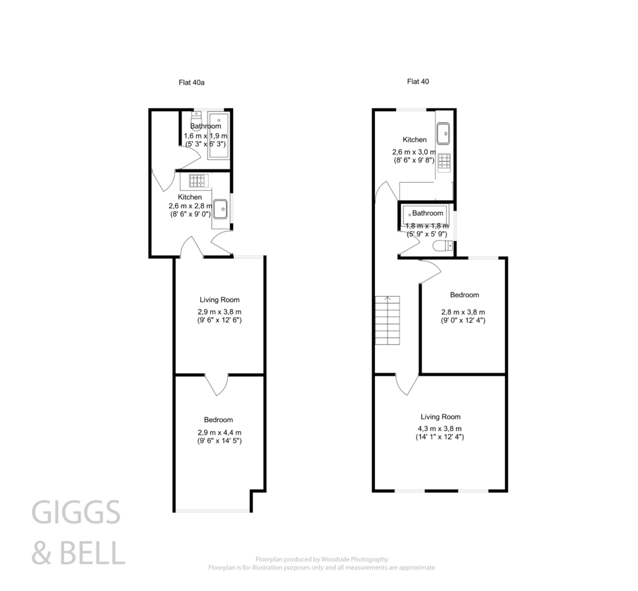2 bed semi-detached house for sale in Chiltern Rise, Luton - Property Floorplan