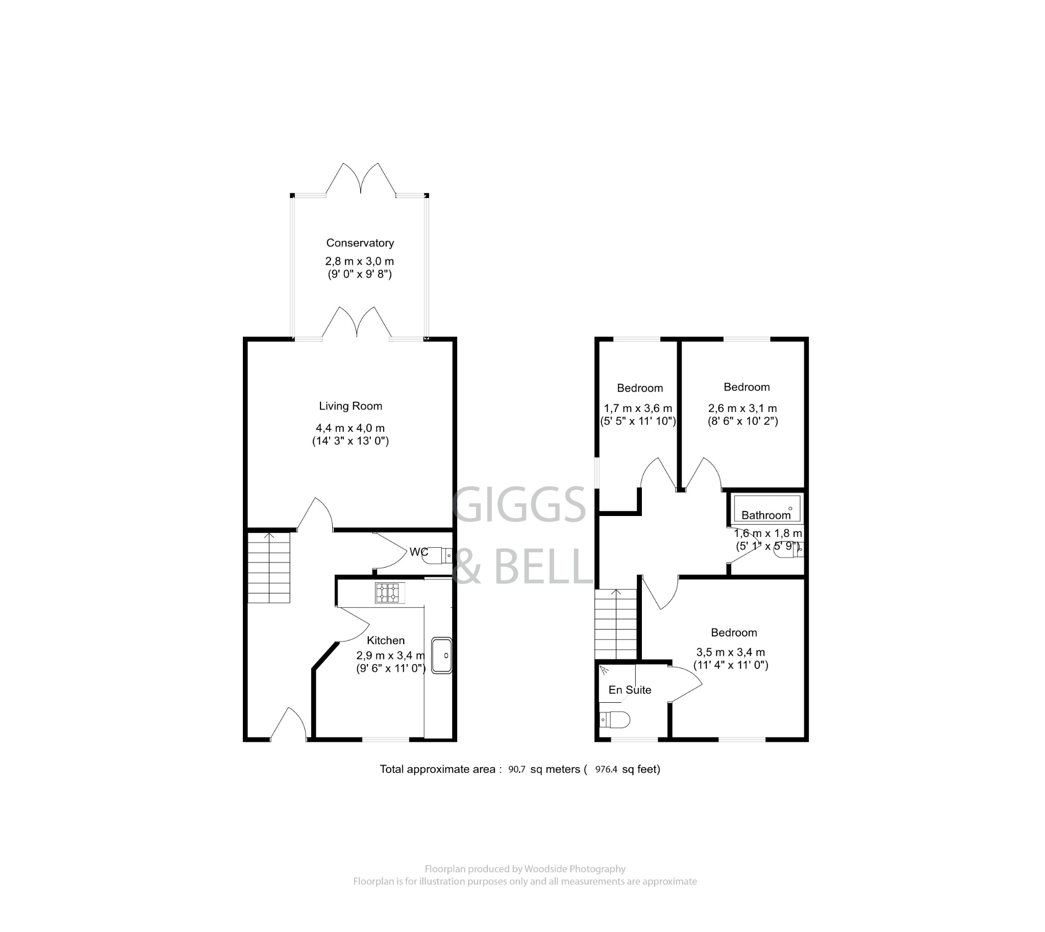 3 bed semi-detached house for sale in Verde Close, Luton - Property Floorplan