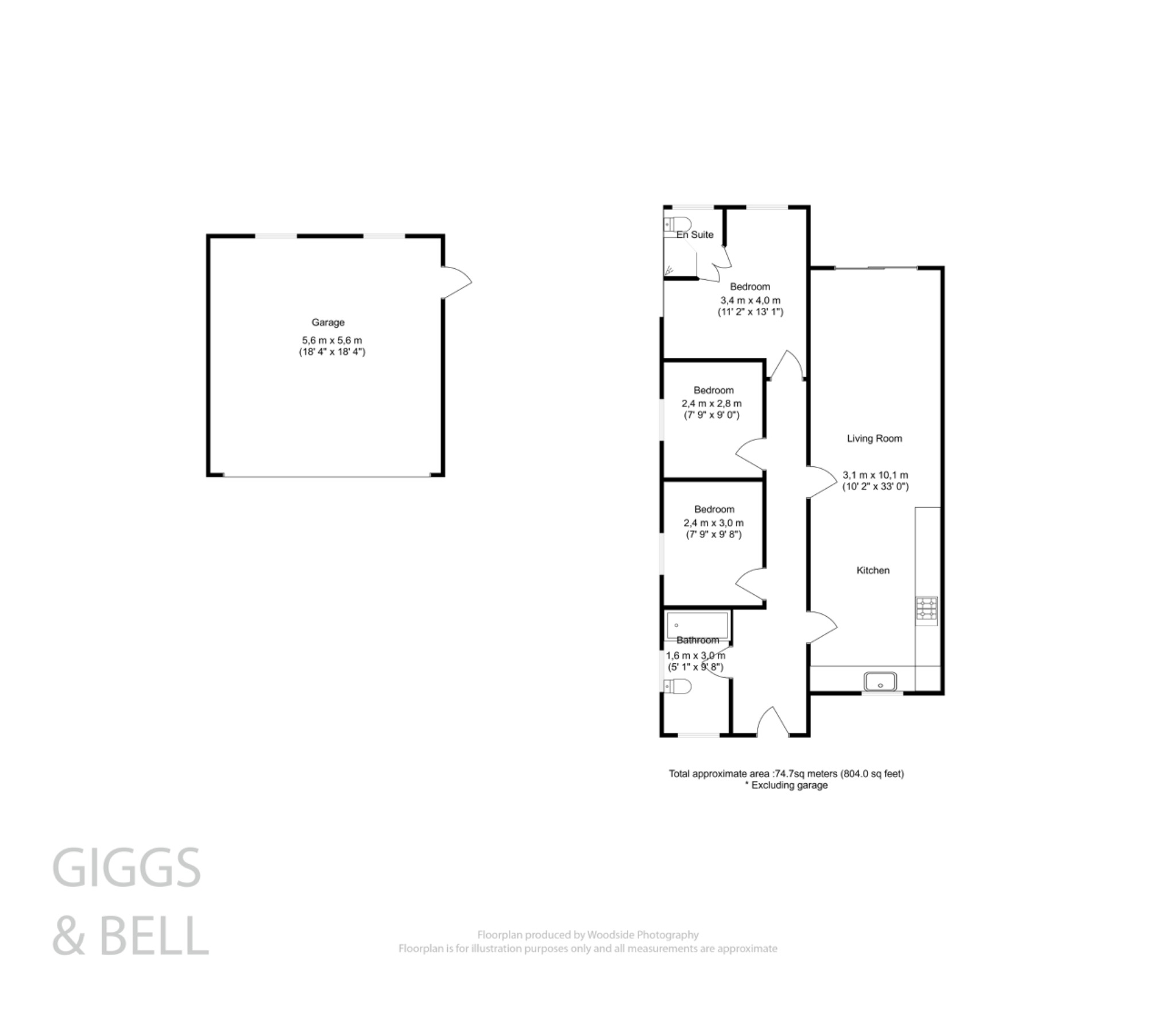 3 bed semi-detached bungalow for sale in Monton Close, Luton - Property Floorplan