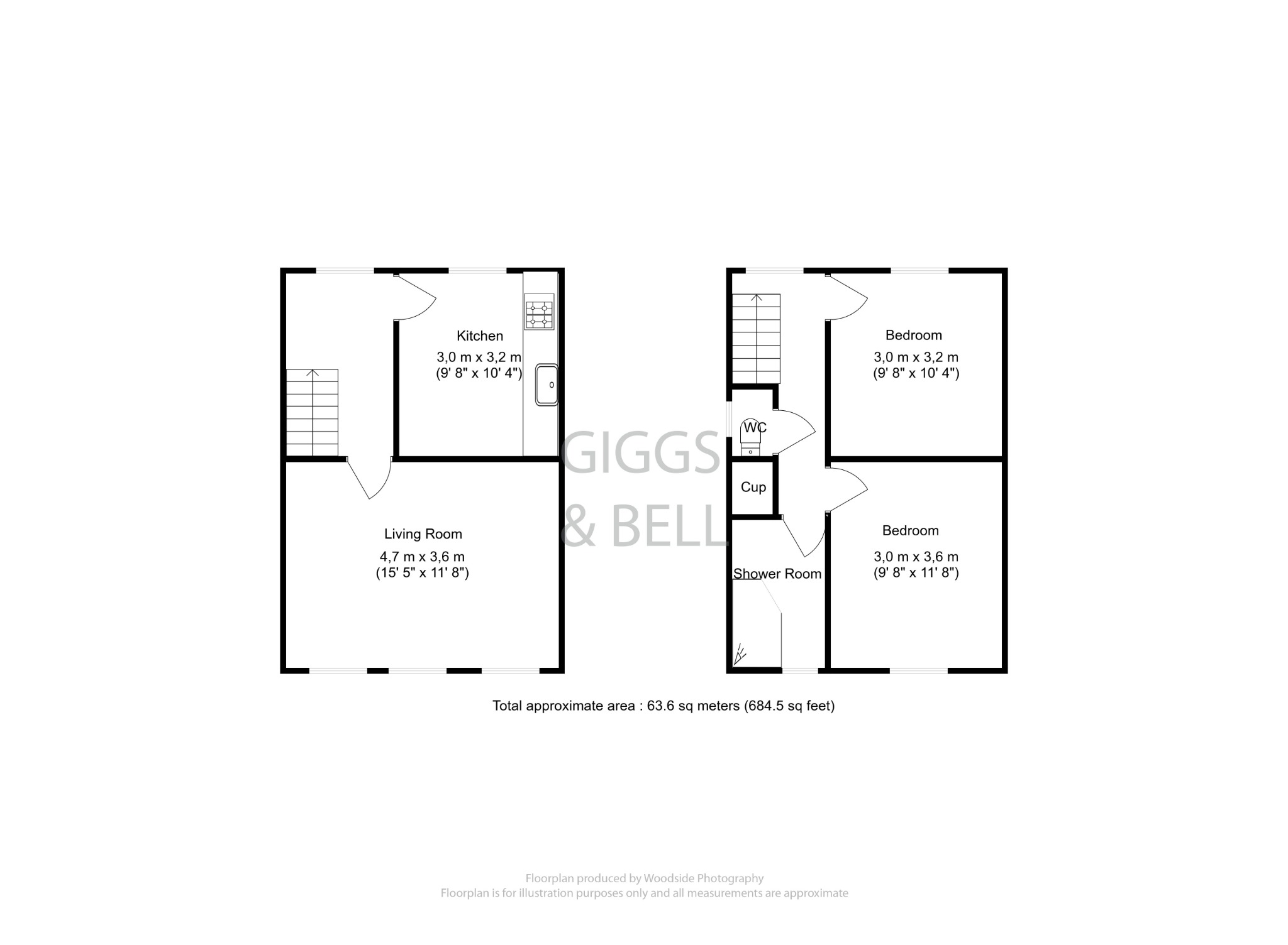 2 bed maisonette for sale in Leighton Road, Leighton Buzzard - Property Floorplan