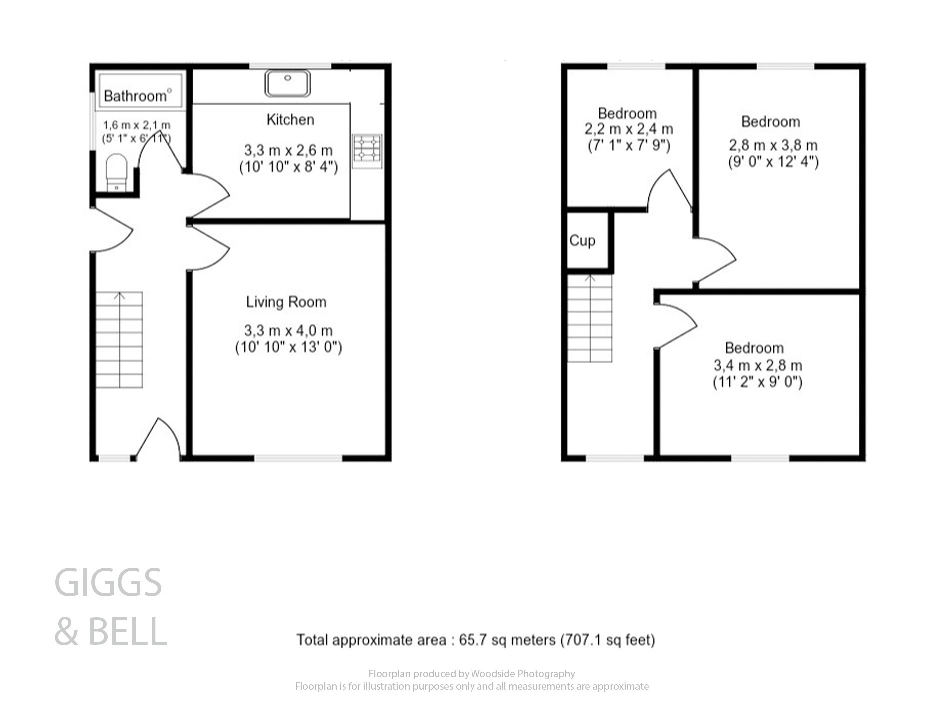 3 bed semi-detached house for sale in Epping Way, Luton - Property Floorplan