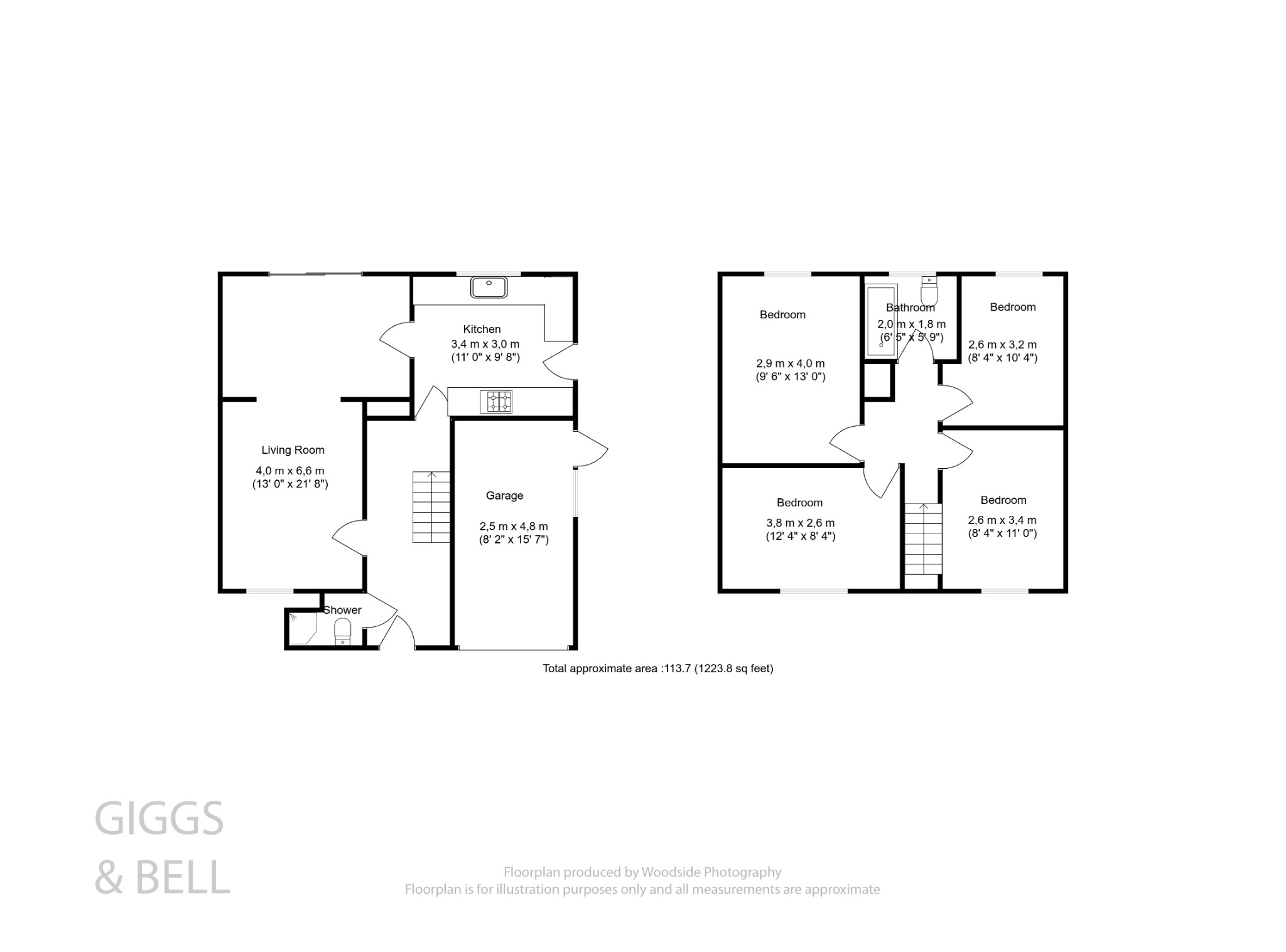 4 bed detached house for sale in Brompton Close, Luton - Property Floorplan
