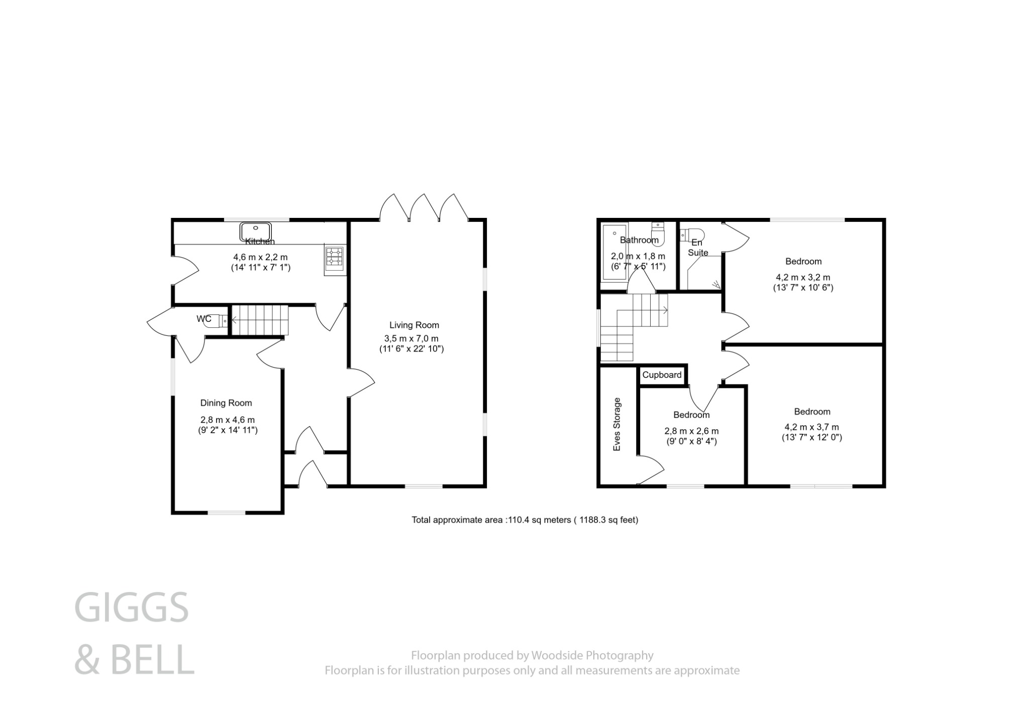 3 bed detached house for sale in London Road, Luton - Property Floorplan