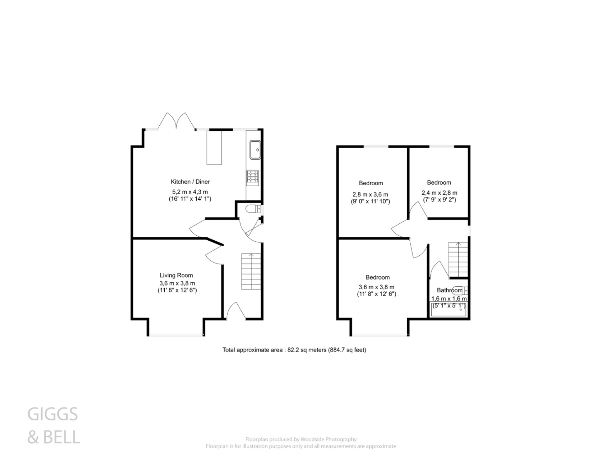 3 bed semi-detached house for sale in Strathmore Avenue, Luton - Property Floorplan