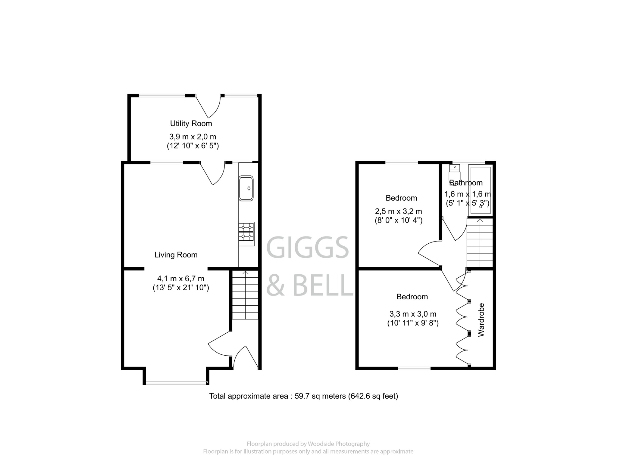 2 bed terraced house for sale in Pomfret Avenue, Luton - Property Floorplan