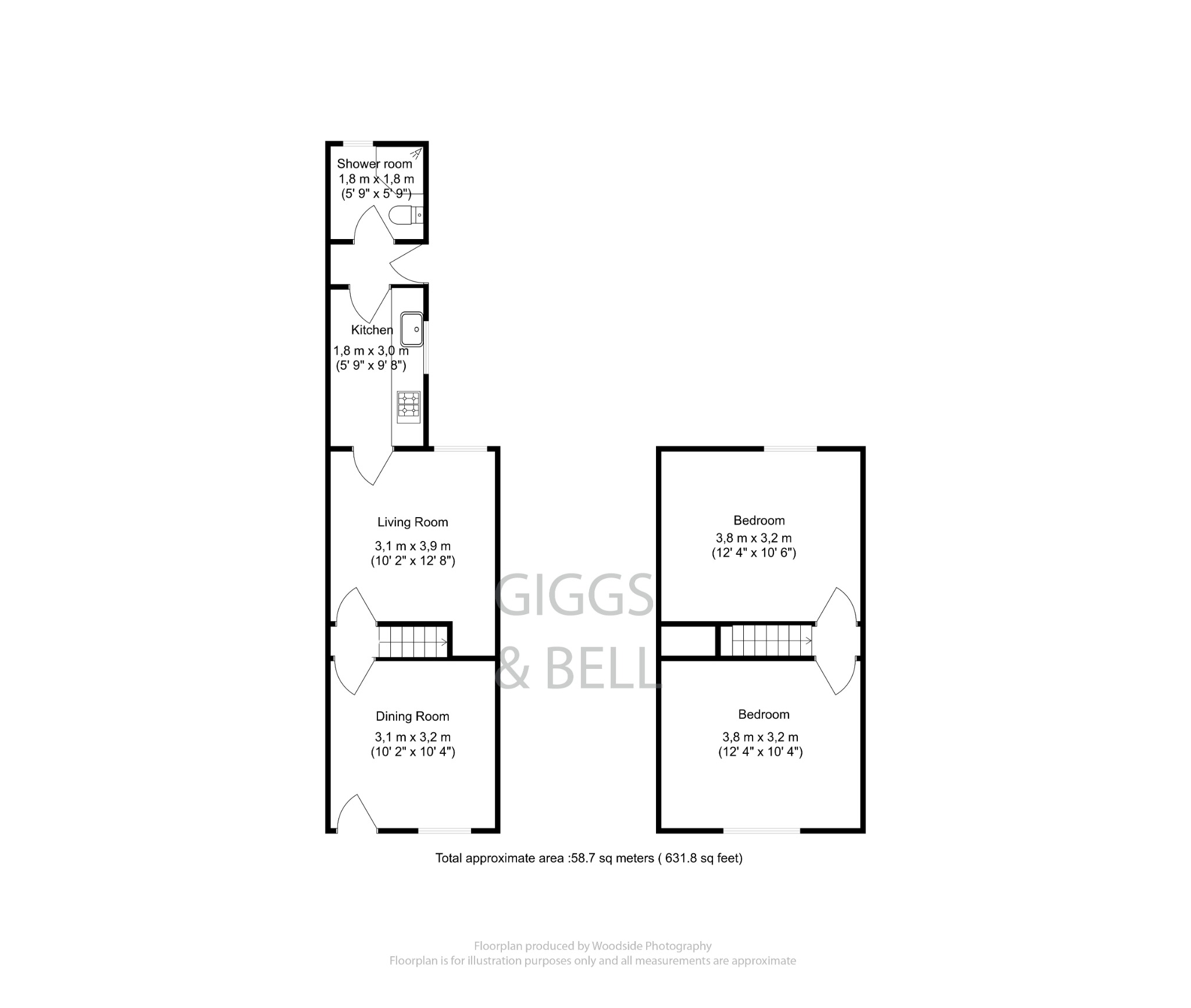 2 bed terraced house for sale in May Street, Luton - Property Floorplan