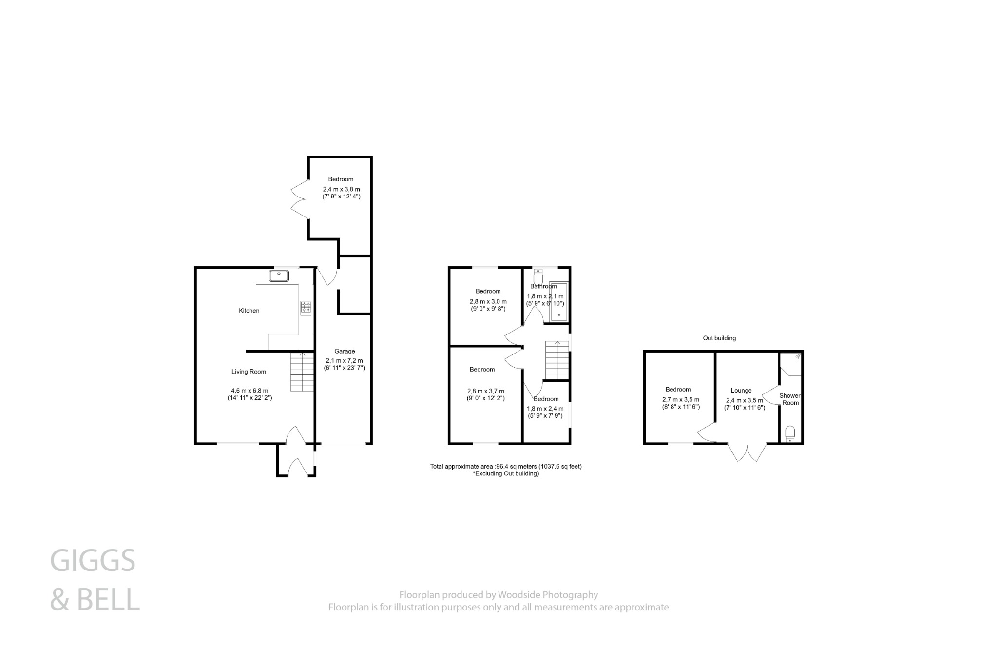 3 bed detached house for sale in Rose Wood Close, Luton - Property Floorplan