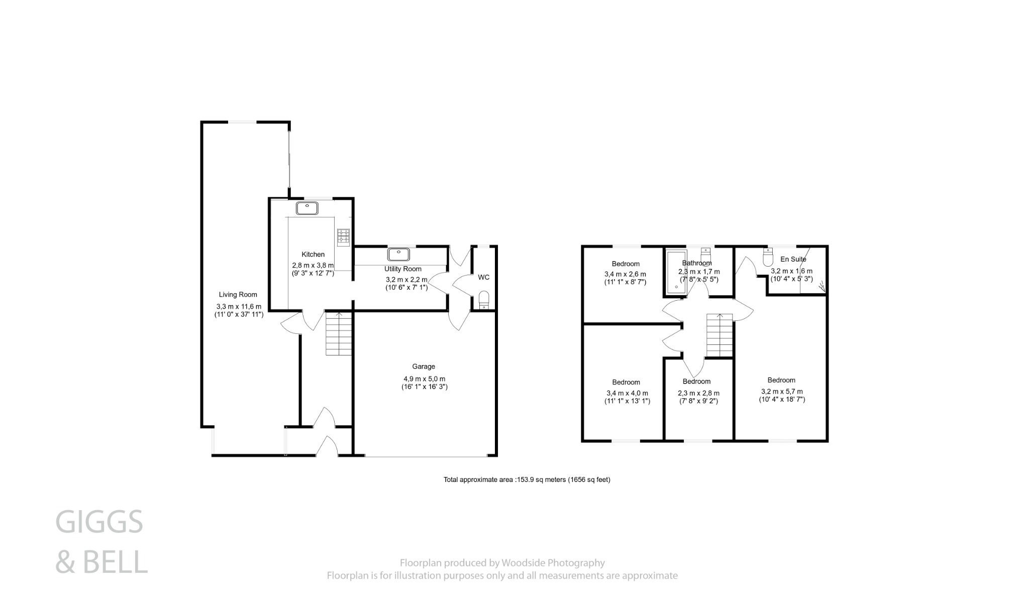 4 bed semi-detached house for sale in Torquay Drive, Luton - Property Floorplan