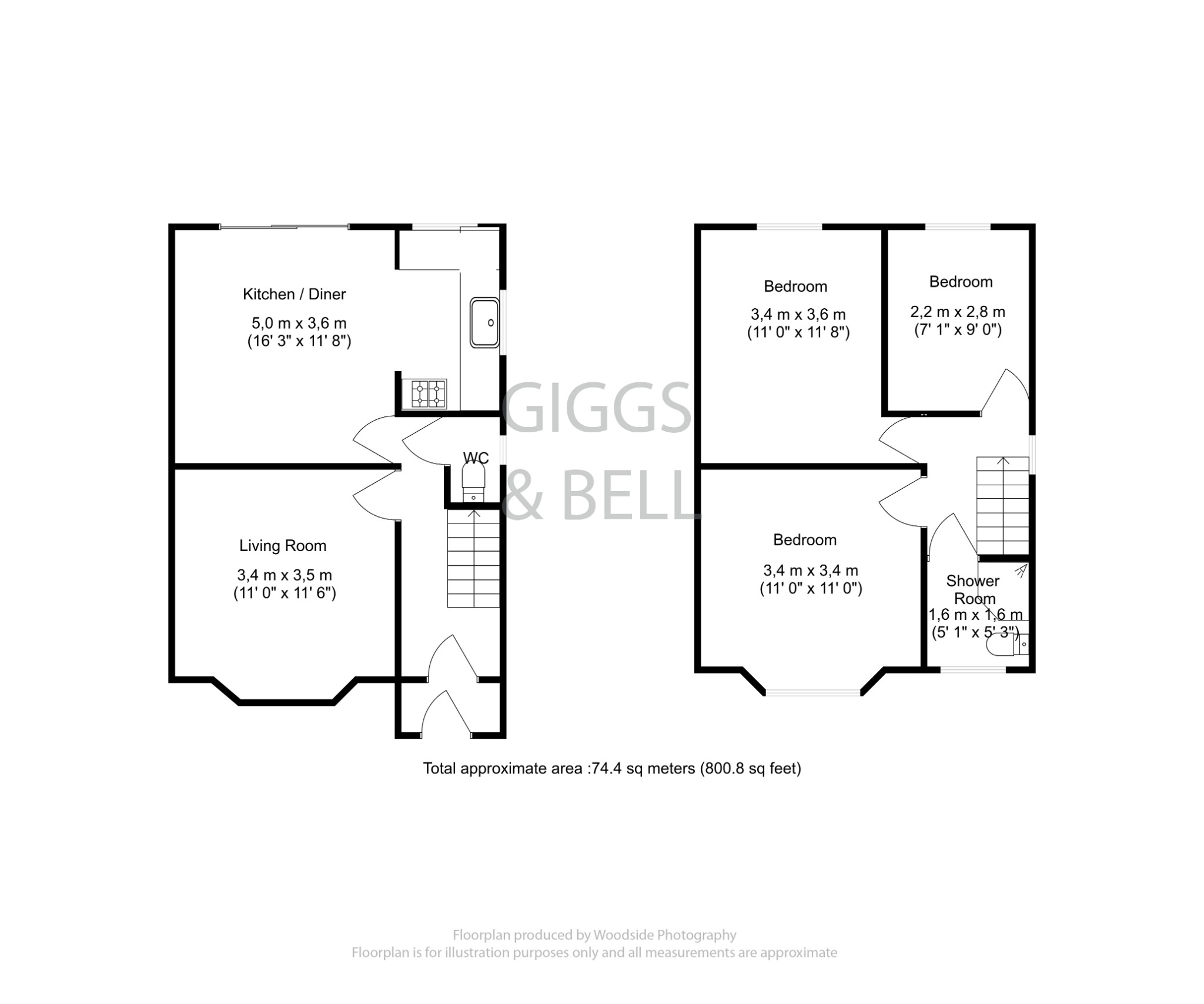 3 bed semi-detached house for sale in Alton Road, Luton - Property Floorplan