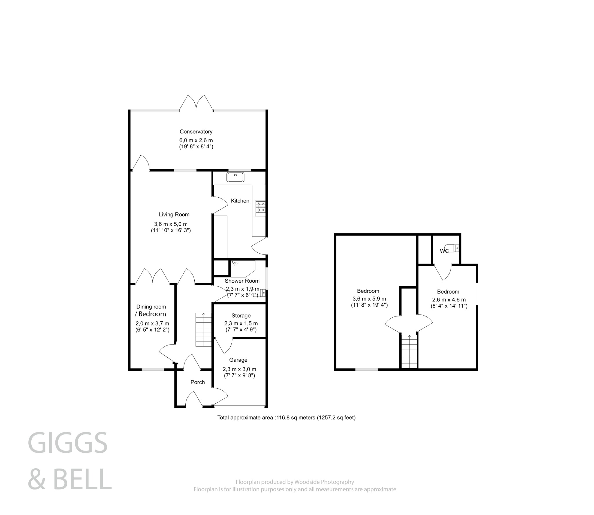 2 bed semi-detached house for sale in Gooseberry Hill, Bedfordshire - Property Floorplan