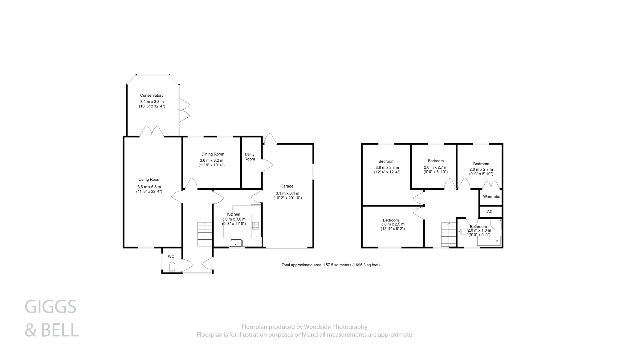 4 bed detached house for sale in Whitney Drive, Stevenage - Property Floorplan