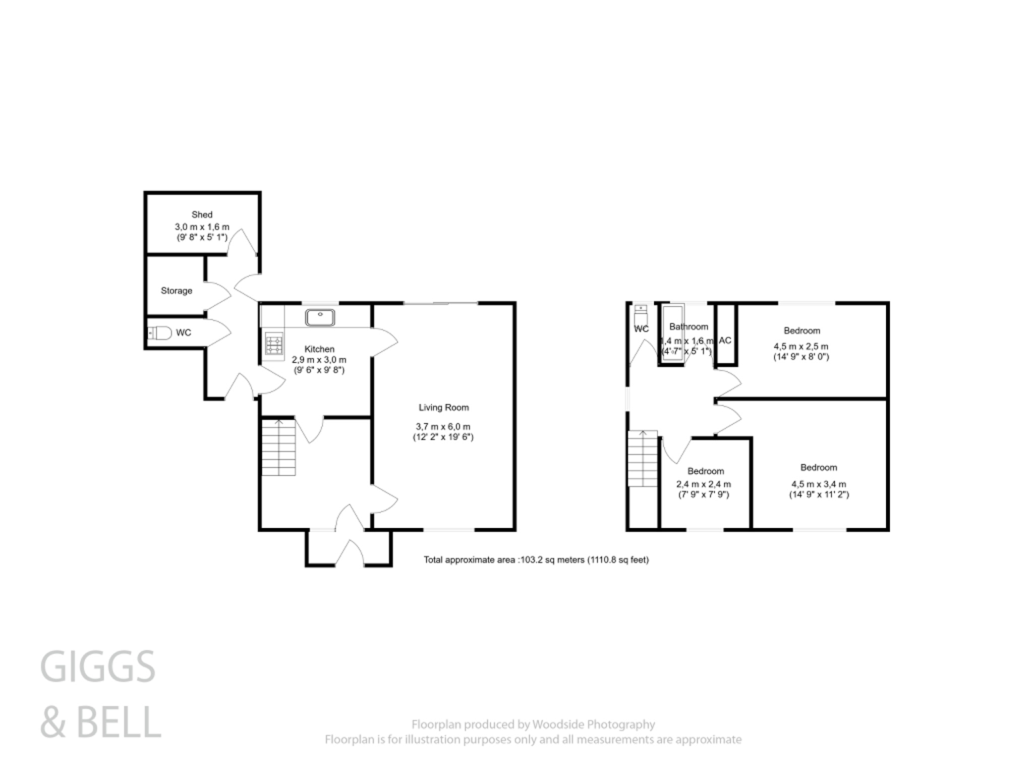 3 bed semi-detached house for sale in The Cross Way, Luton - Property Floorplan