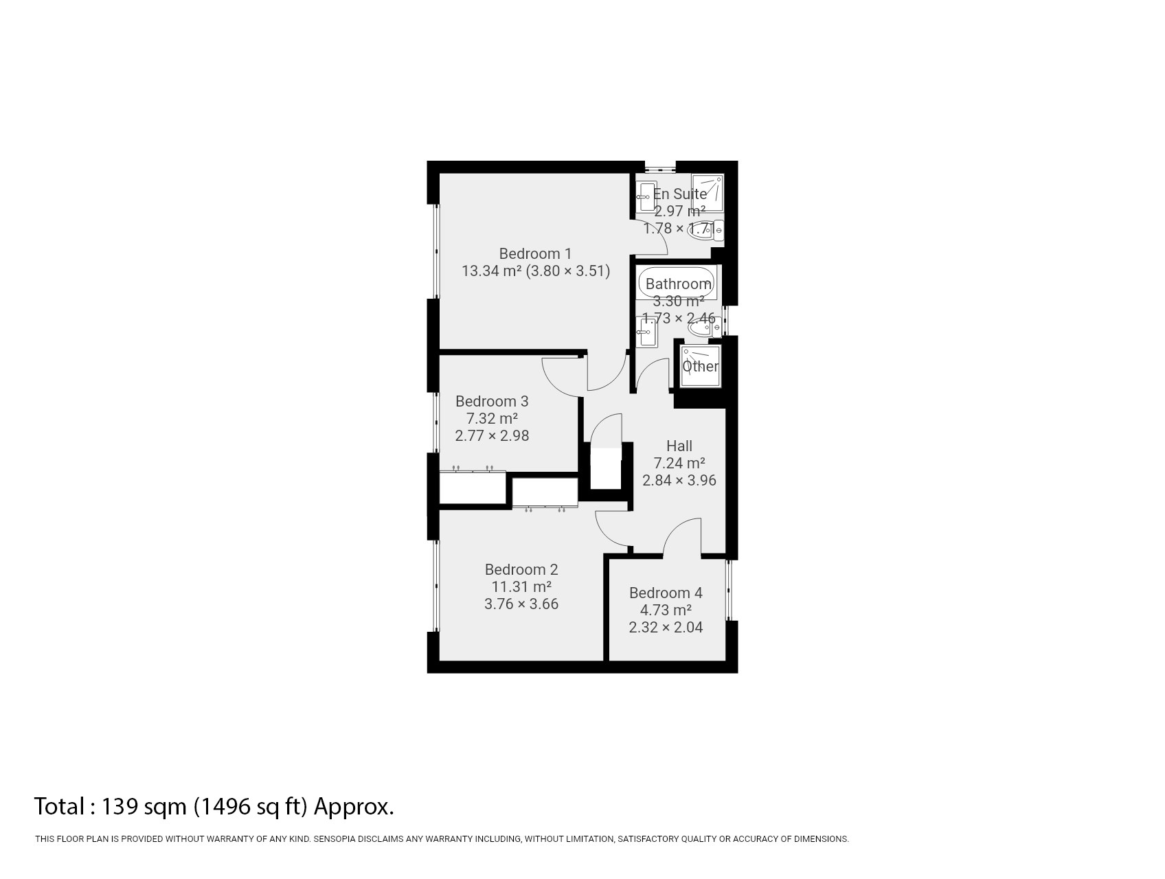 4 bed detached house for sale in Wiveton Close - Property Floorplan