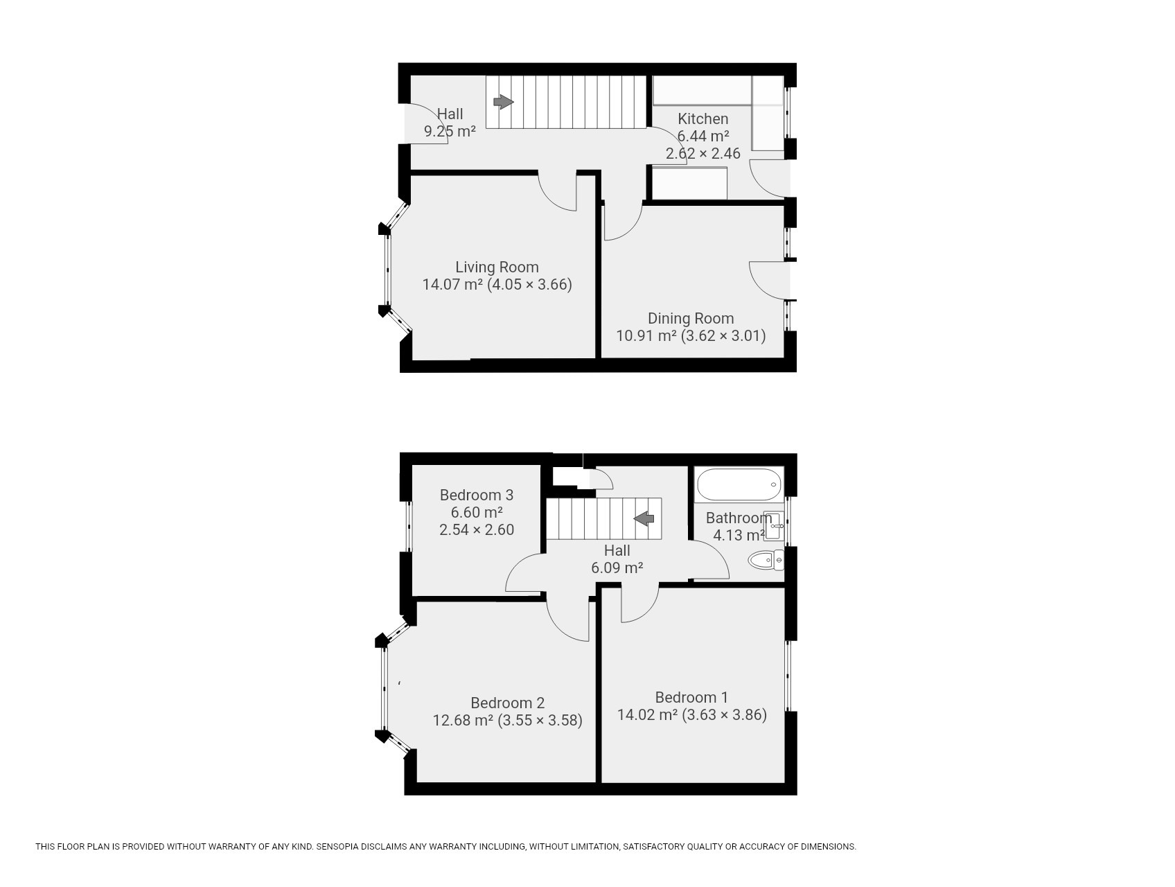 3 bed terraced house for sale in Cowper Street, Luton - Property Floorplan