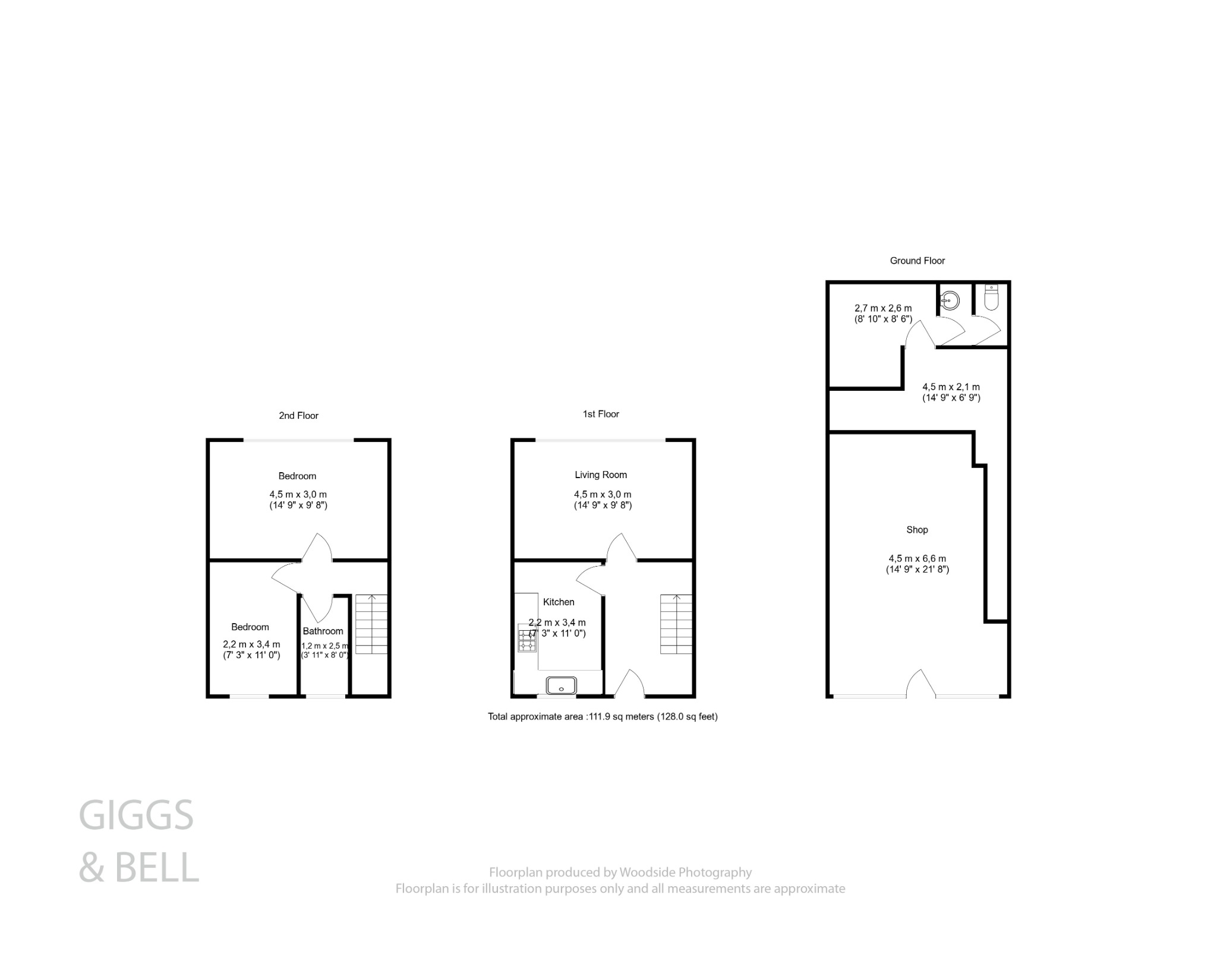 2 bed shop for sale in High Street, Bedfordshire - Property Floorplan