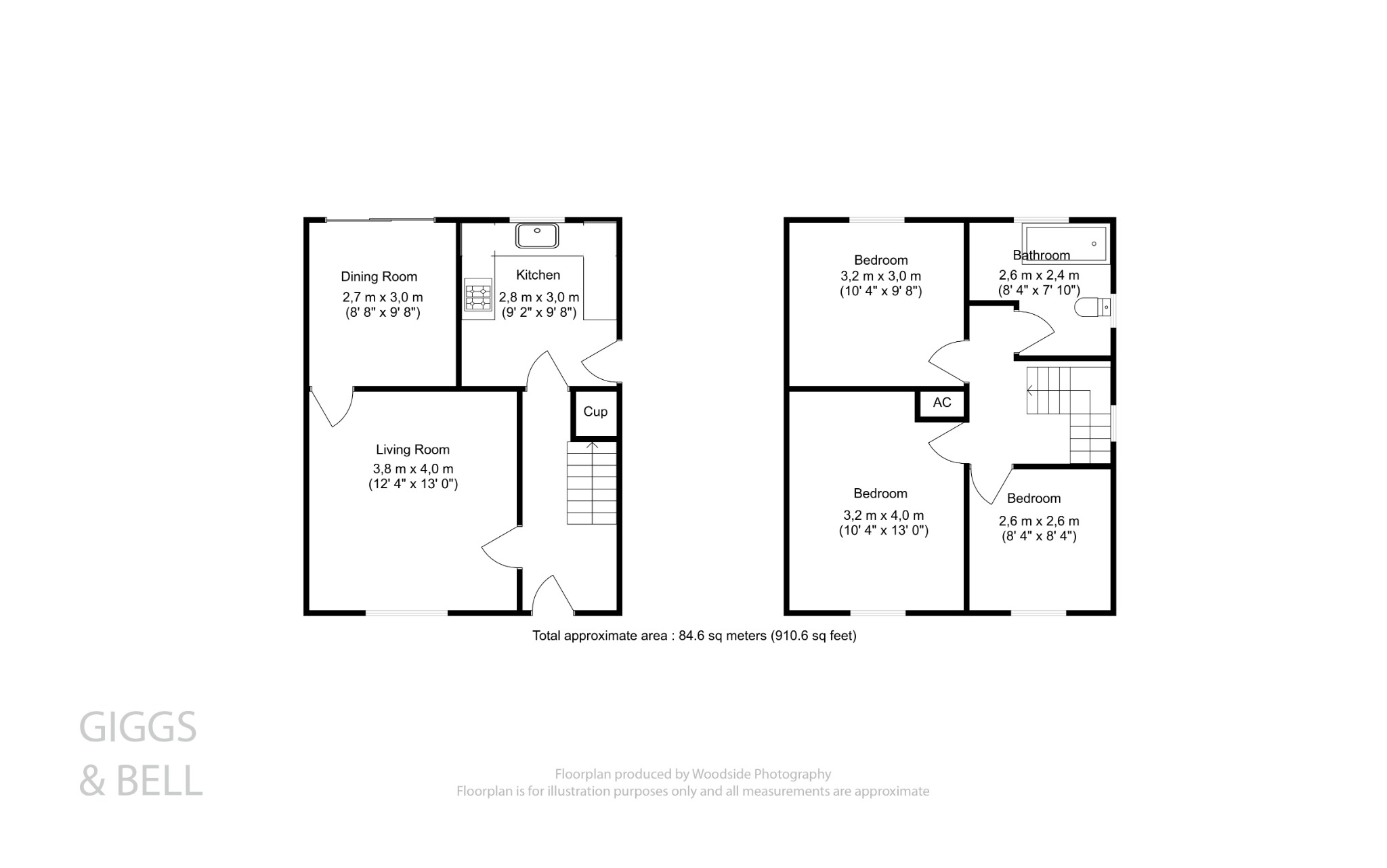 3 bed semi-detached house for sale in Baldock Close, Luton - Property Floorplan