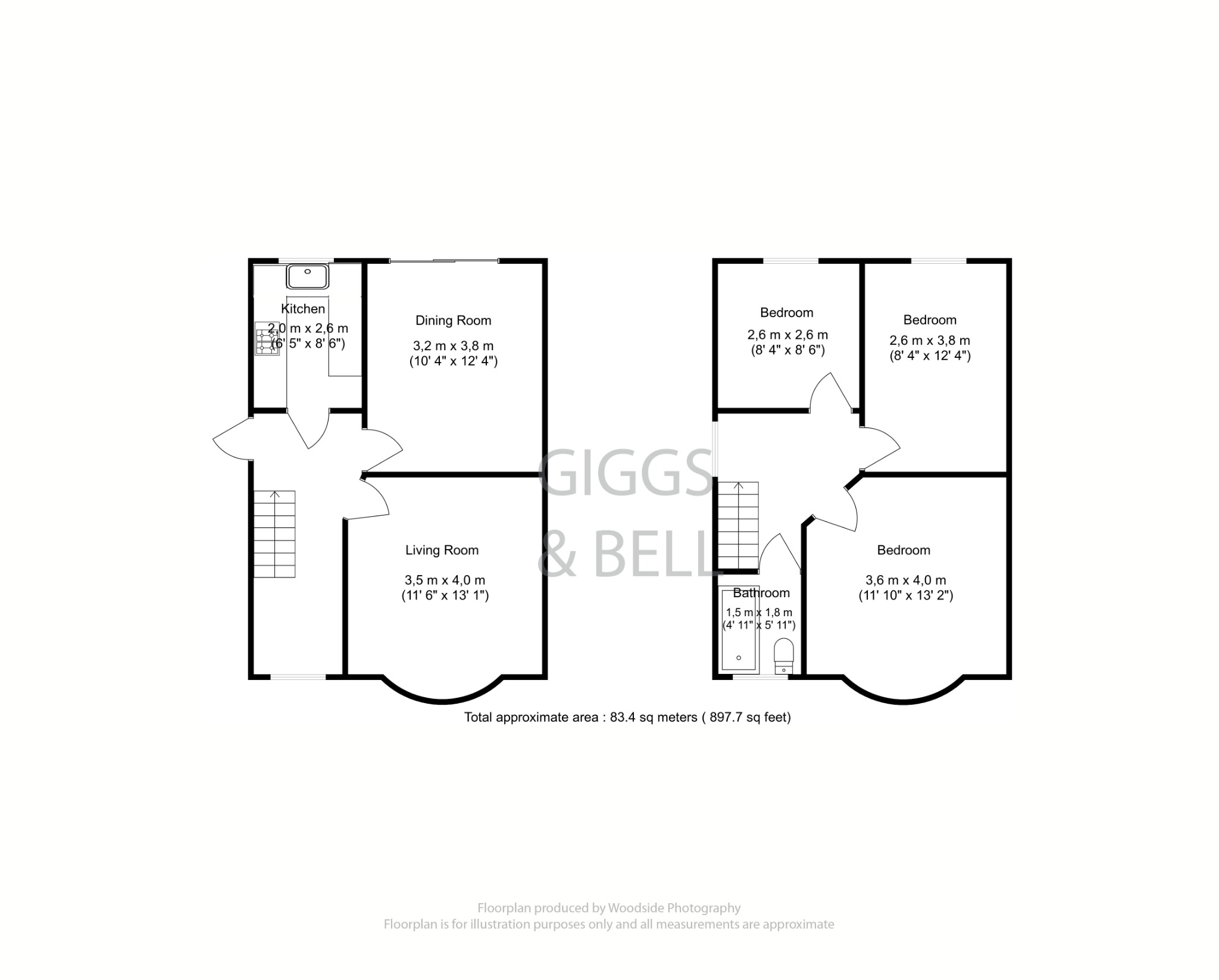 3 bed semi-detached house for sale in Wardown Crescent, Luton - Property Floorplan