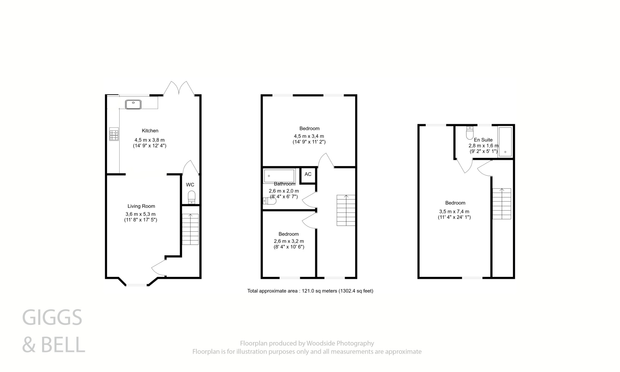 3 bed semi-detached house for sale in Icknield Way, Luton - Property Floorplan