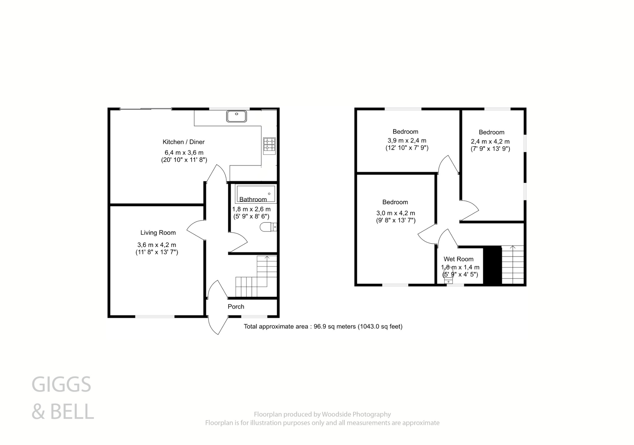 3 bed semi-detached bungalow for sale in Runley Road, Luton - Property Floorplan