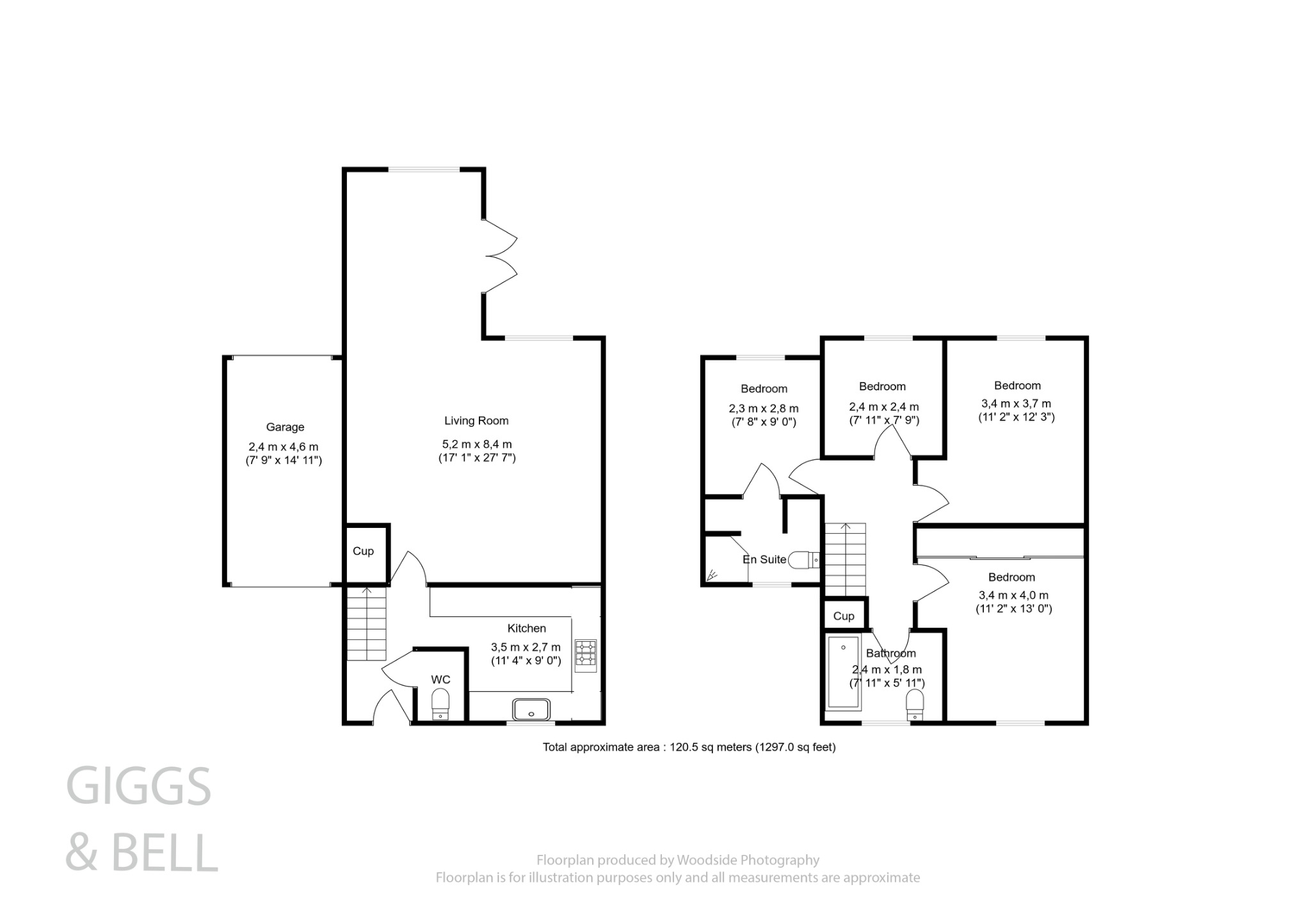 4 bed link detached house for sale in Corbridge Drive, Luton - Property Floorplan