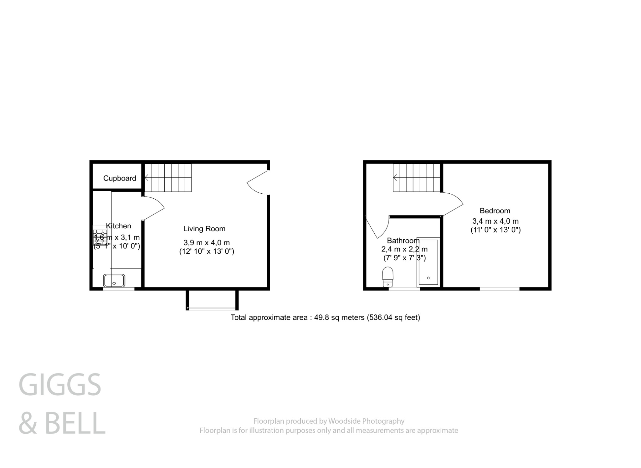 1 bed end of terrace house for sale in Farrow Close, Luton - Property Floorplan