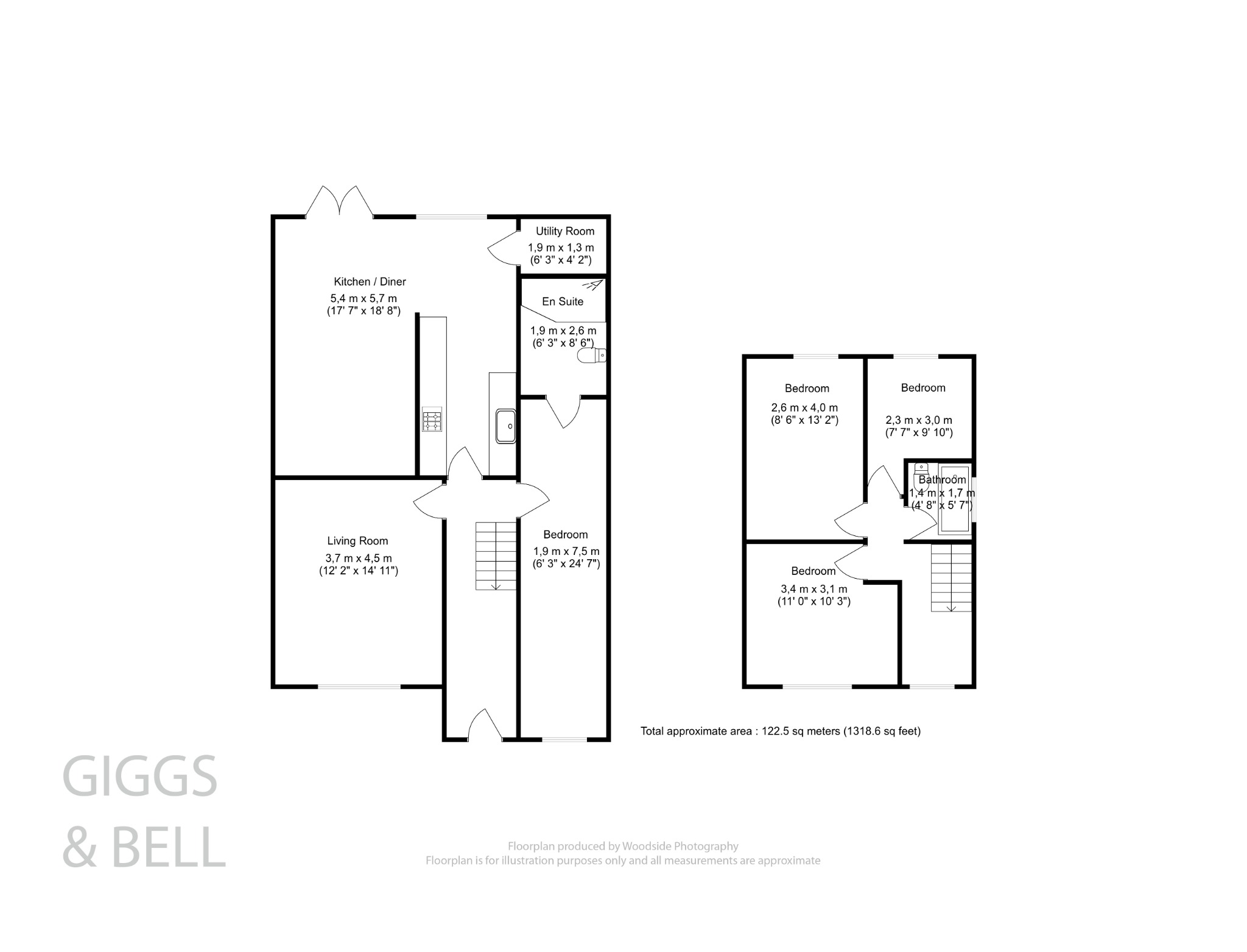 4 bed semi-detached house for sale in Kinross Crescent, Luton - Property Floorplan