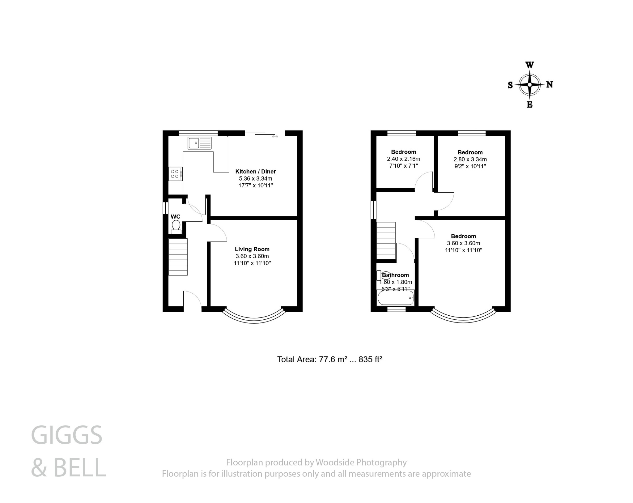3 bed semi-detached house for sale in Hillary Crescent, Luton - Property Floorplan