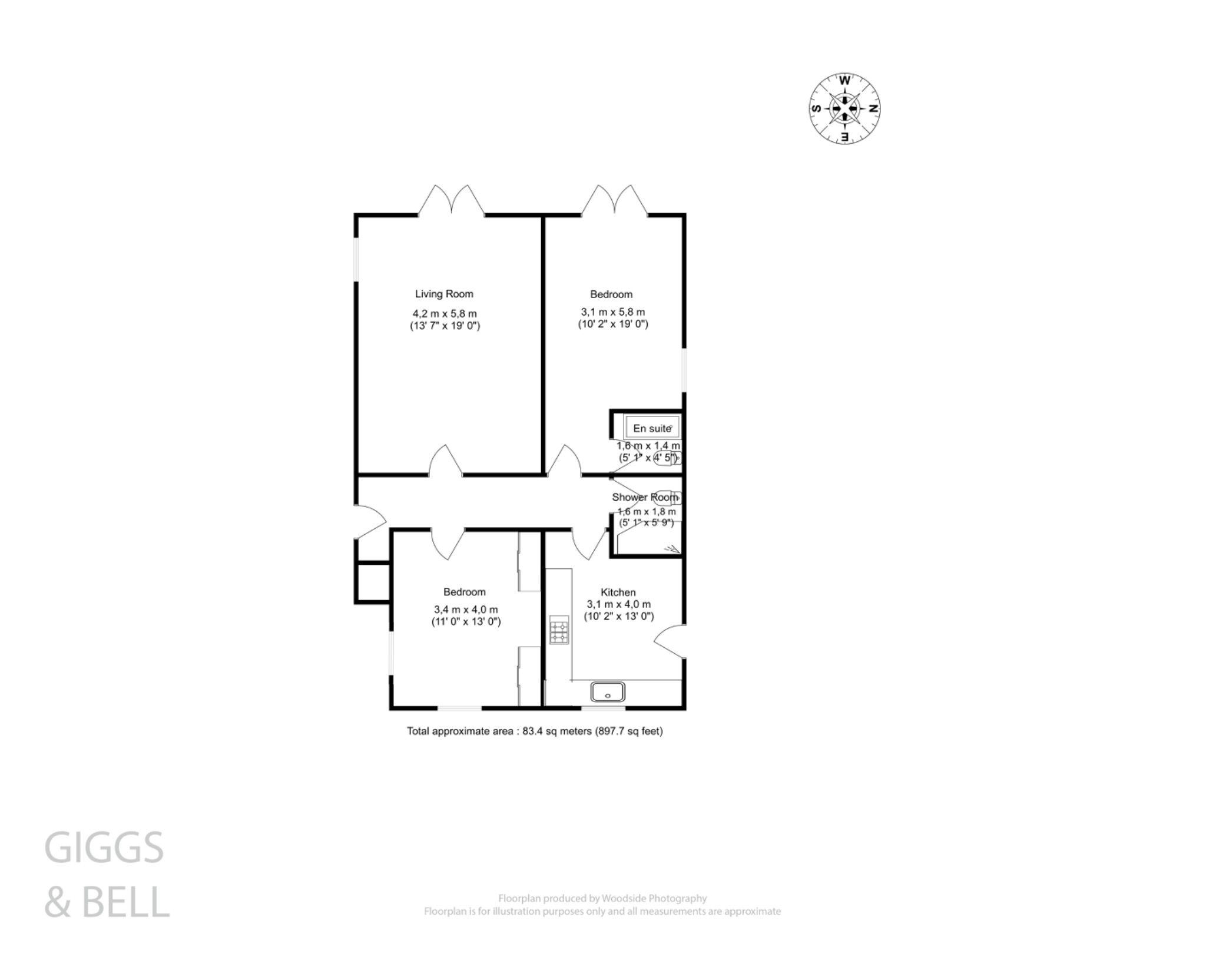 2 bed detached house for sale in St Marys Rise, Hitchin - Property Floorplan