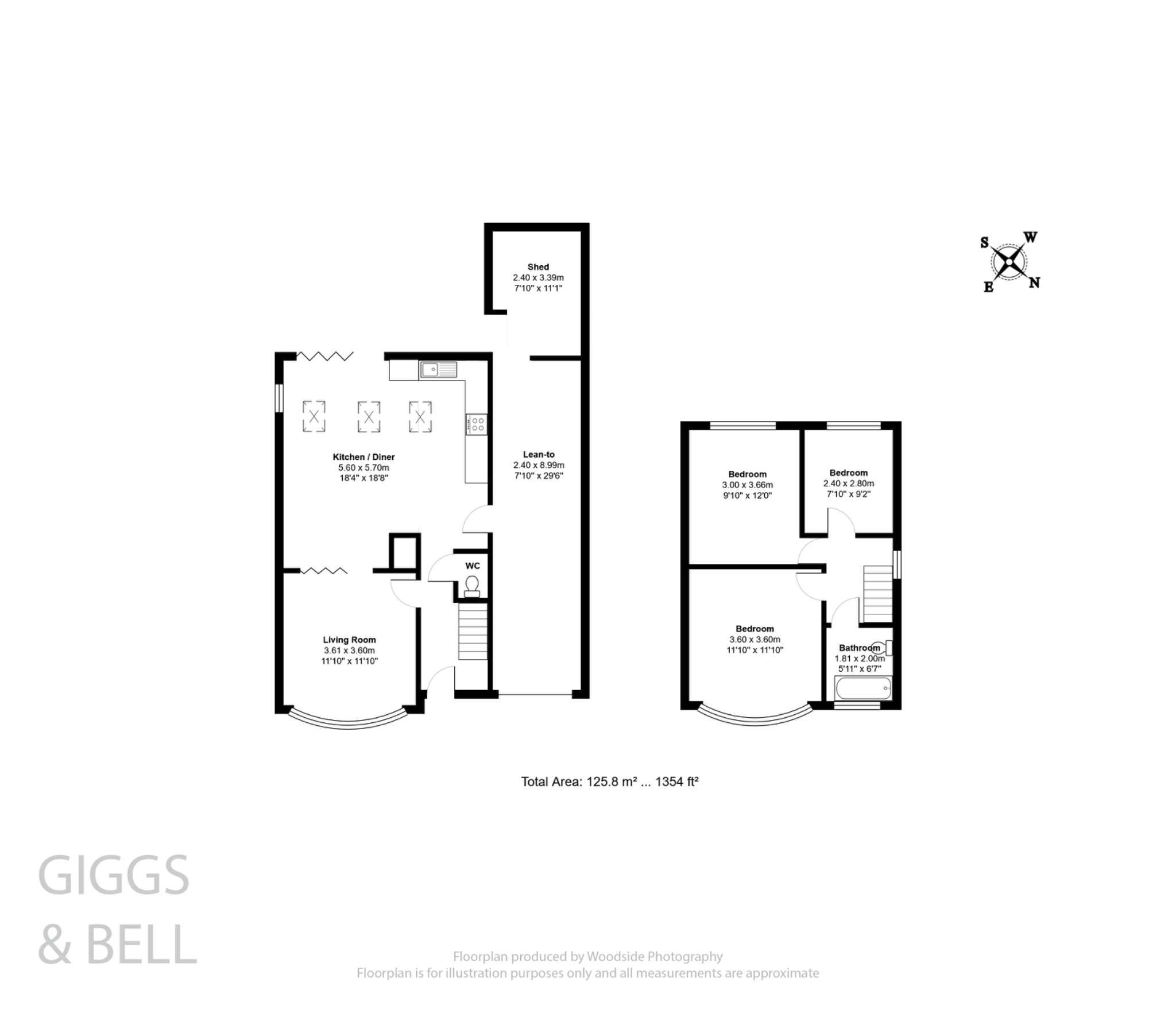 3 bed semi-detached house for sale in Hillary Crescent, Luton - Property Floorplan