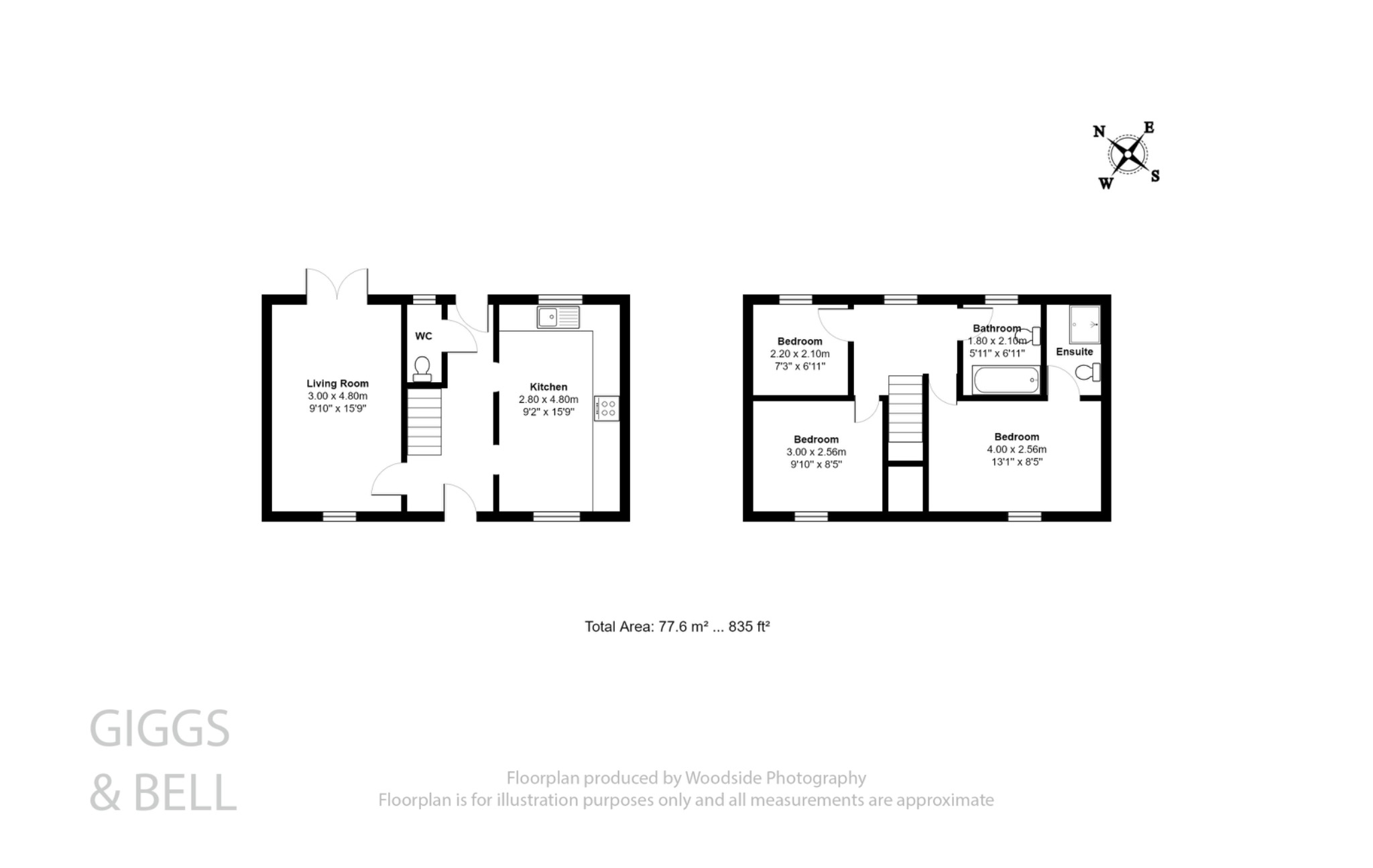 3 bed terraced house for sale in Morgan Close, Luton - Property Floorplan
