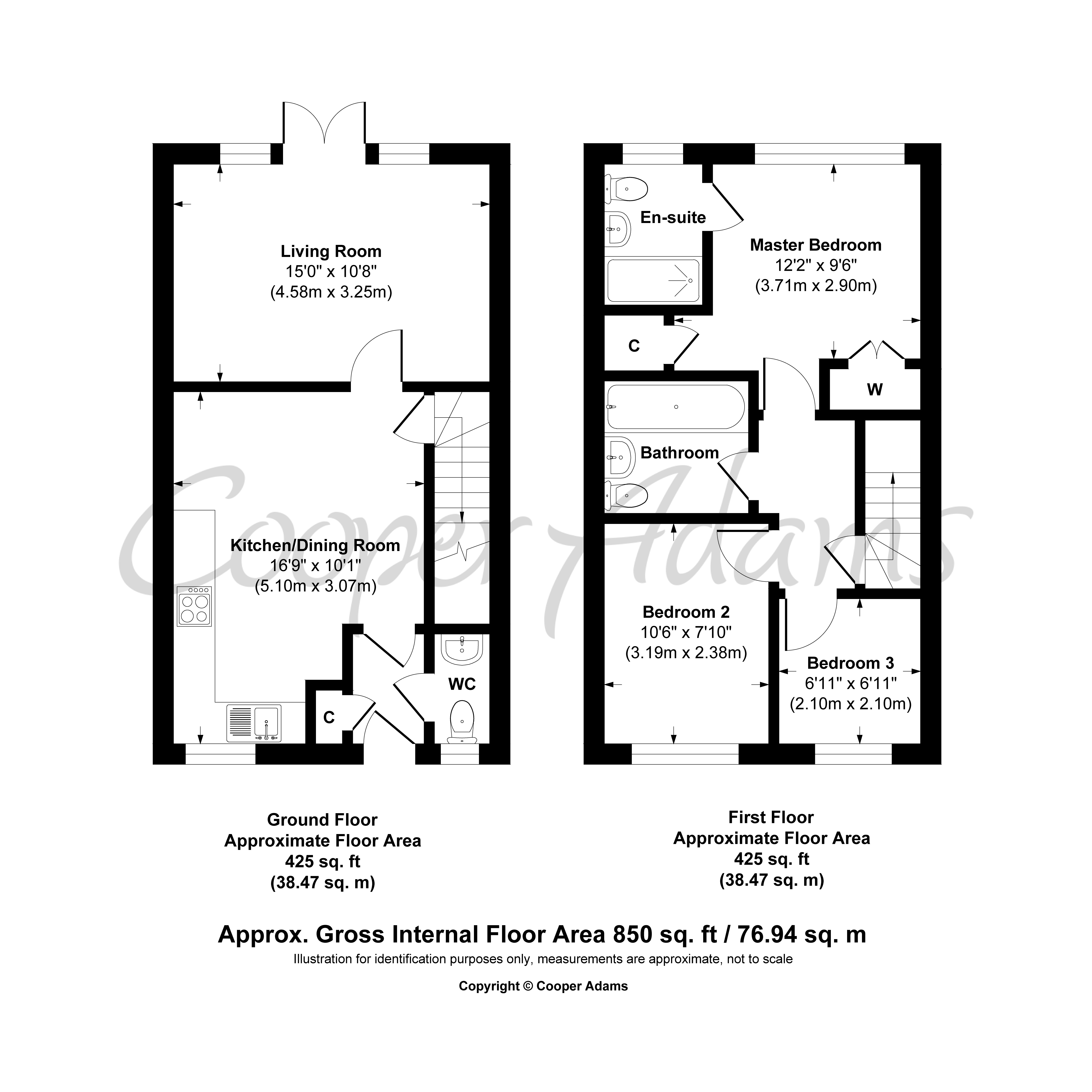 3 bed house for sale in Viburnum Chase, Angmering - Property floorplan
