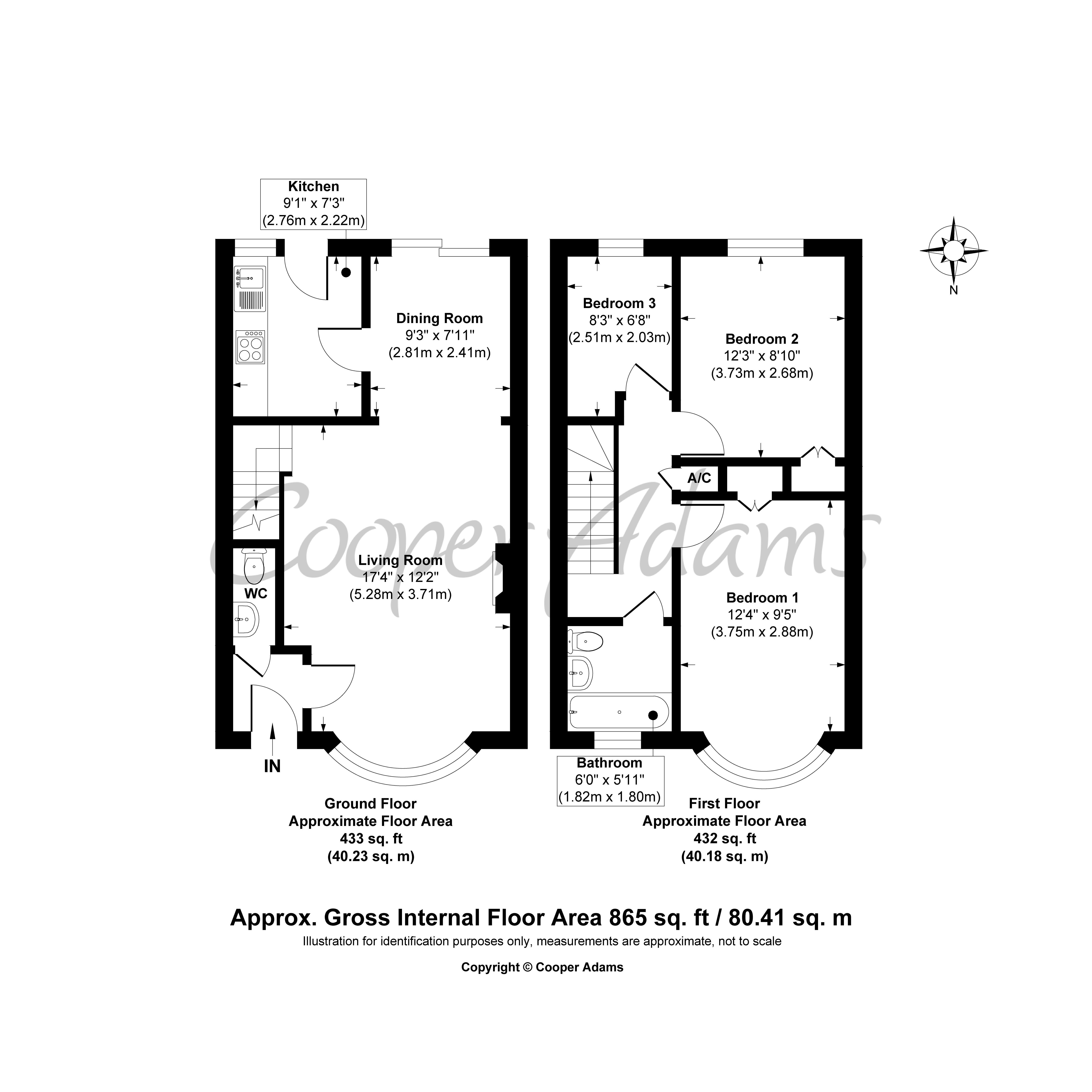 3 bed house for sale in Birch Close, Angmering - Property floorplan