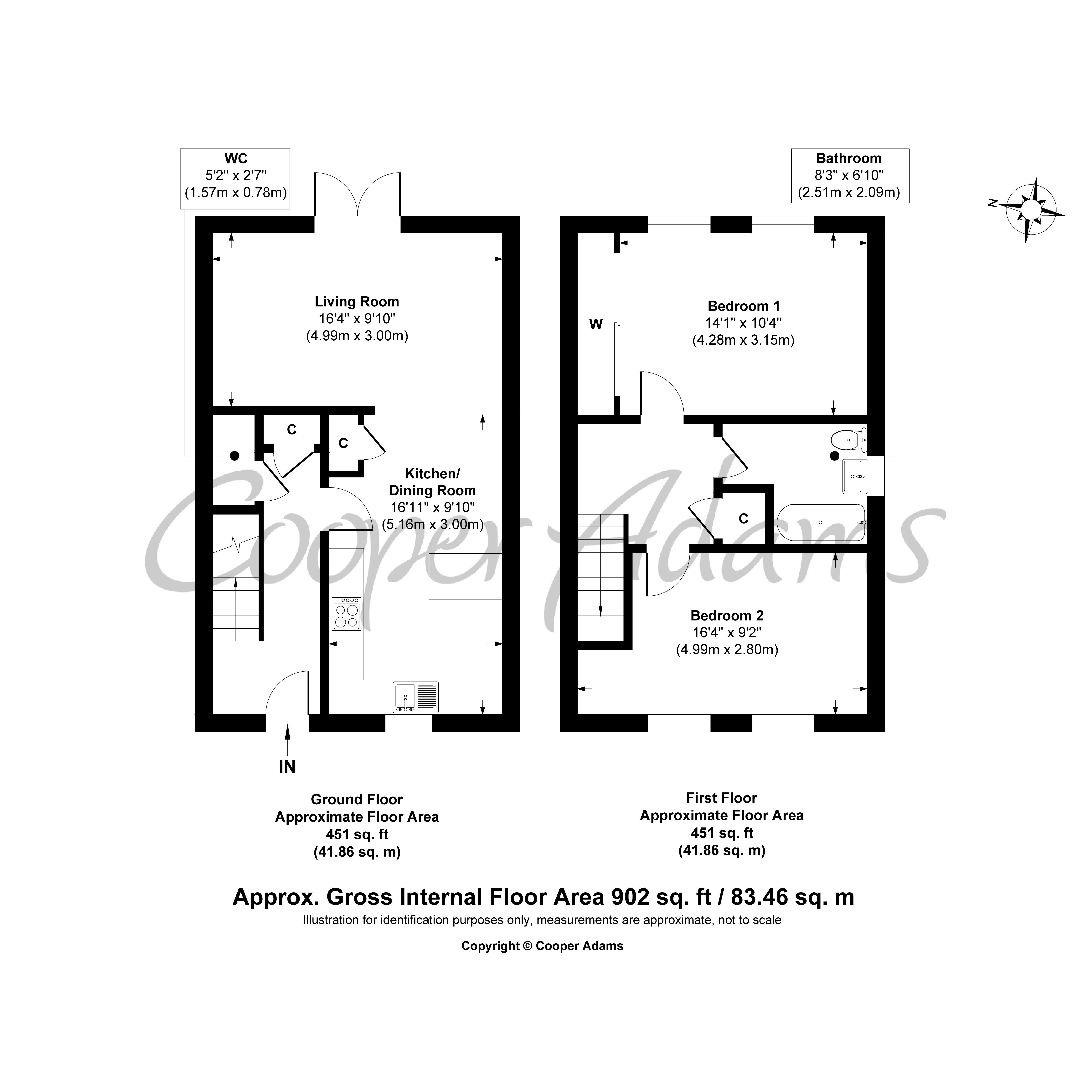 2 bed house for sale in Swallows Gate, Angmering - Property floorplan