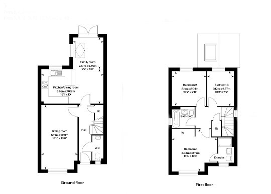 3 bed house for sale in Water Lane & Dappers Lane, Angmering - Property floorplan