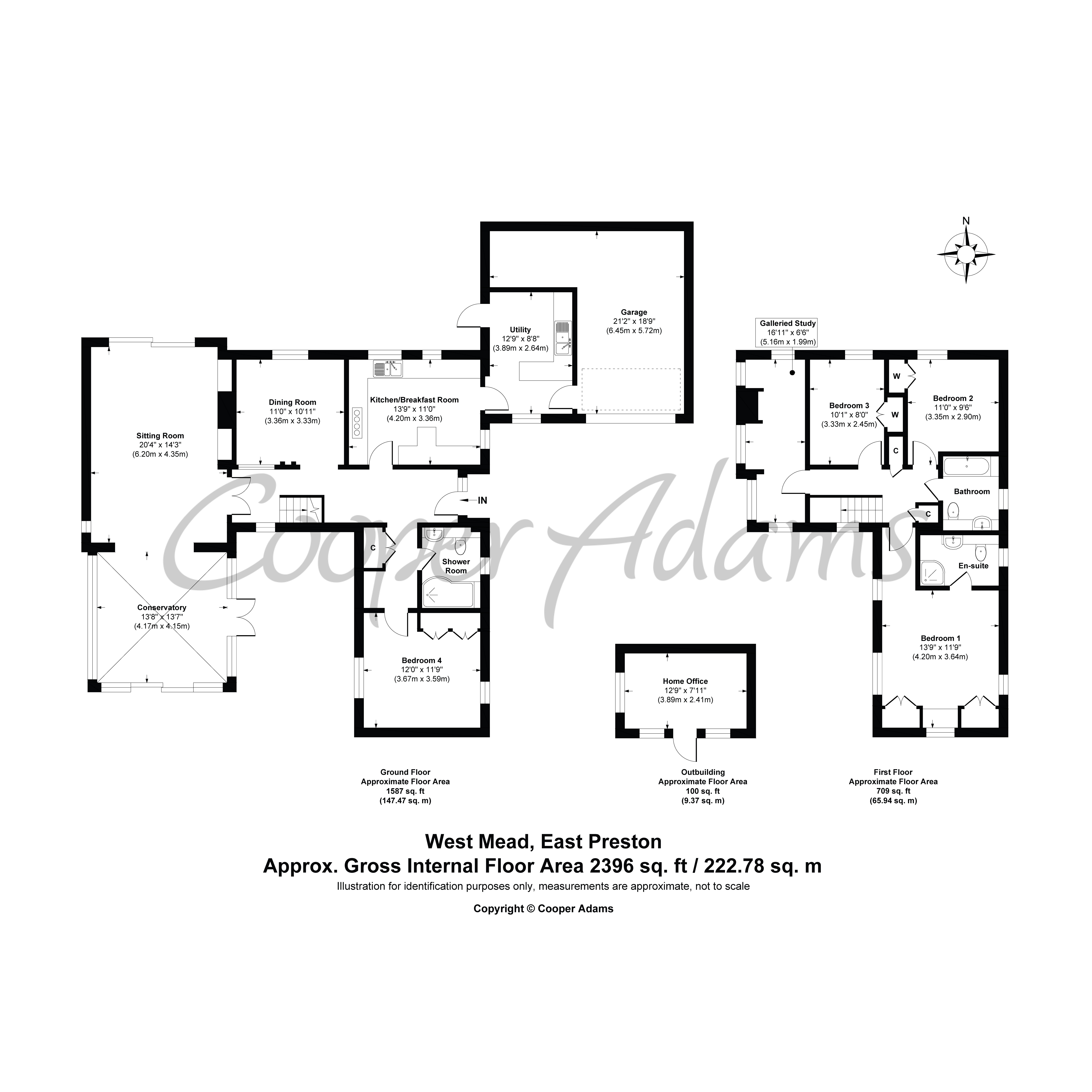 4 bed house for sale in West Mead, East Preston - Property Floorplan