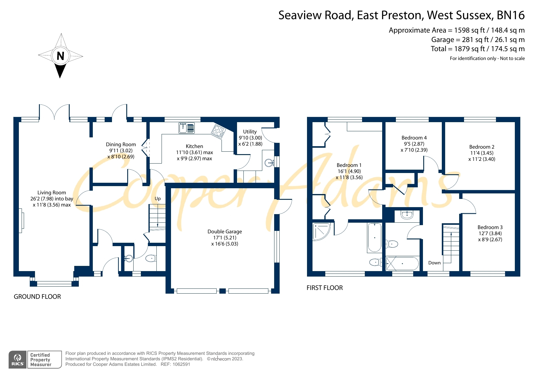 4 bed house for sale in Seaview Road, East Preston - Property floorplan