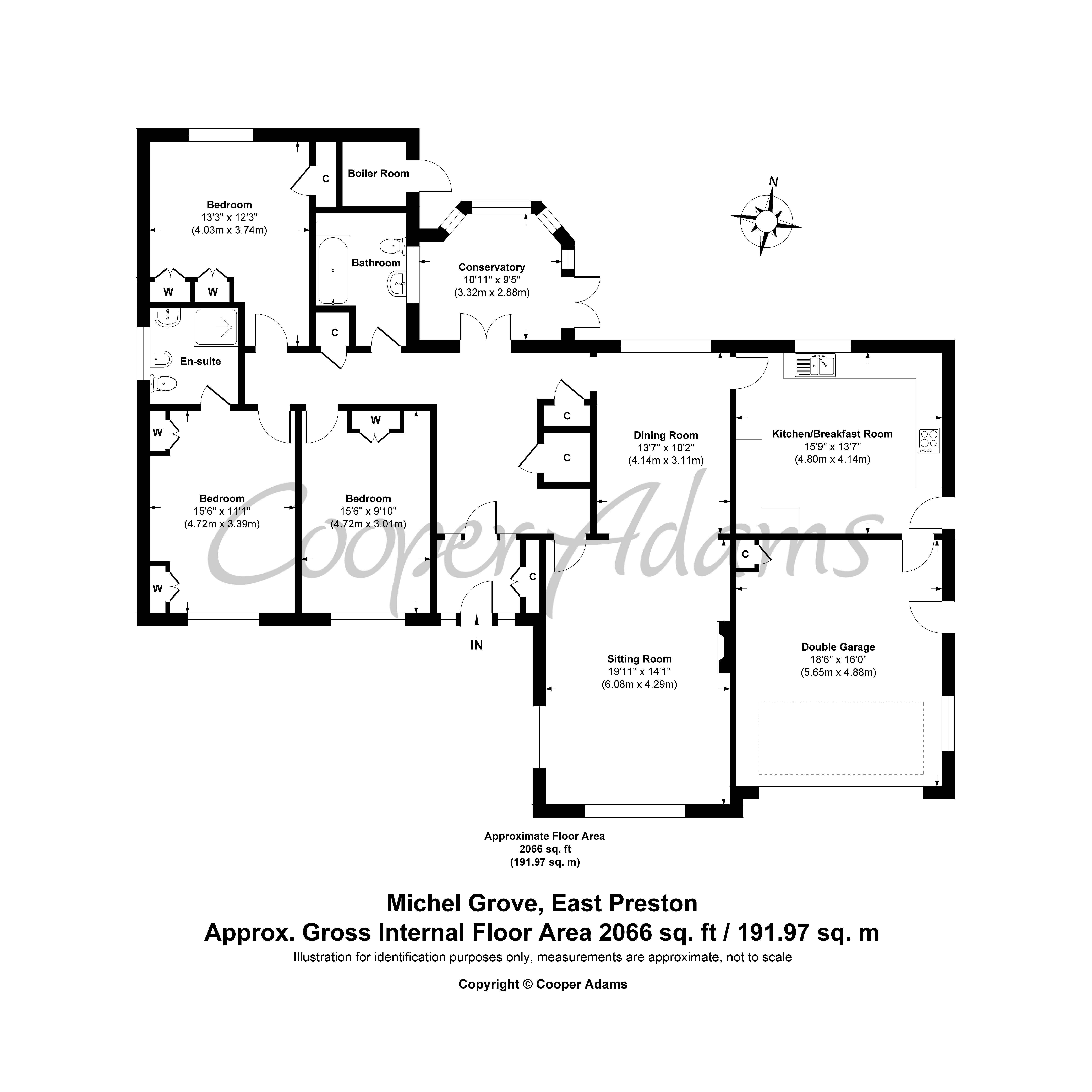 3 bed bungalow for sale in Michel Grove, Willowhayne Estate - Property floorplan